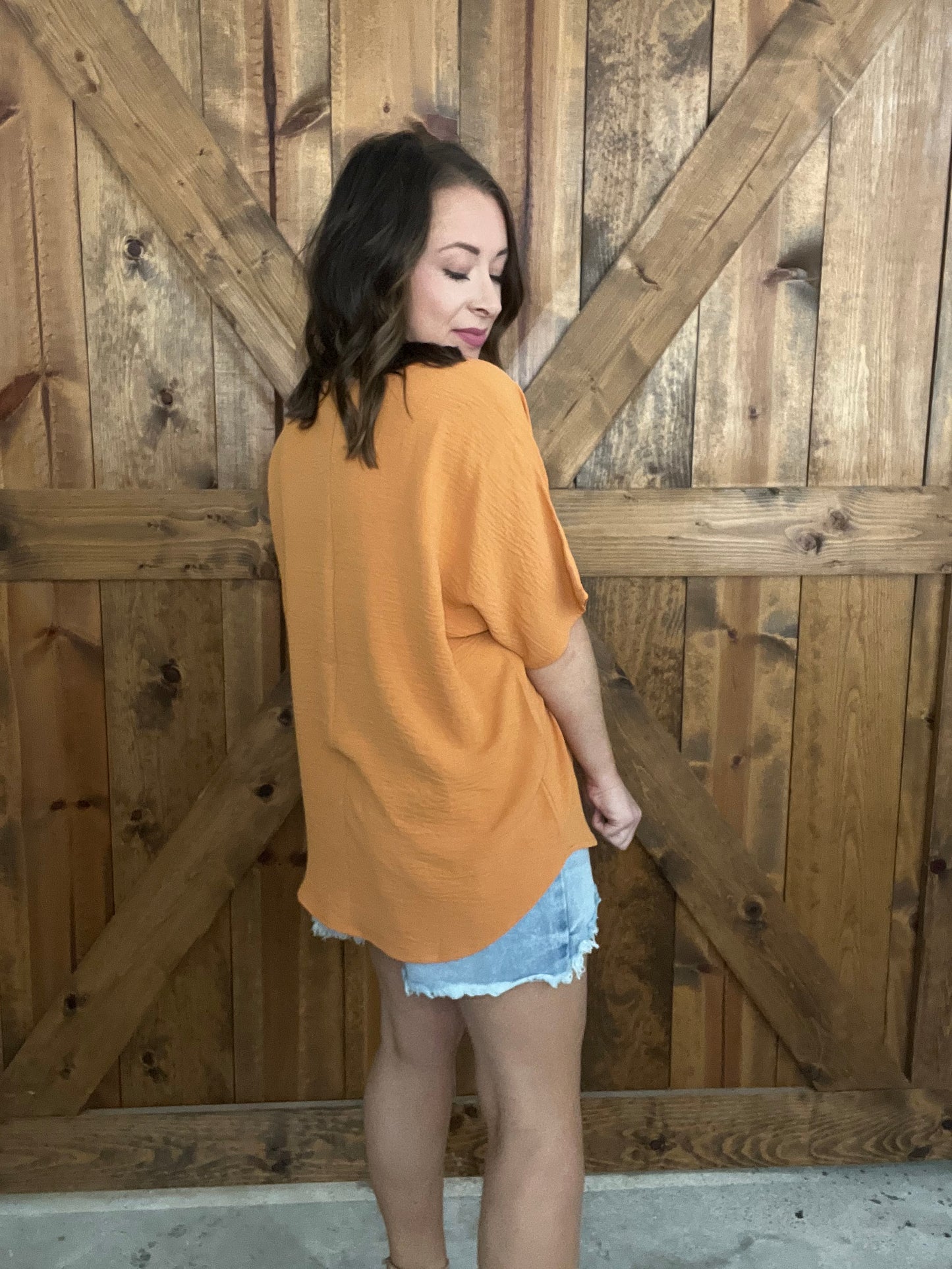 Summer Basic Top - Apricot