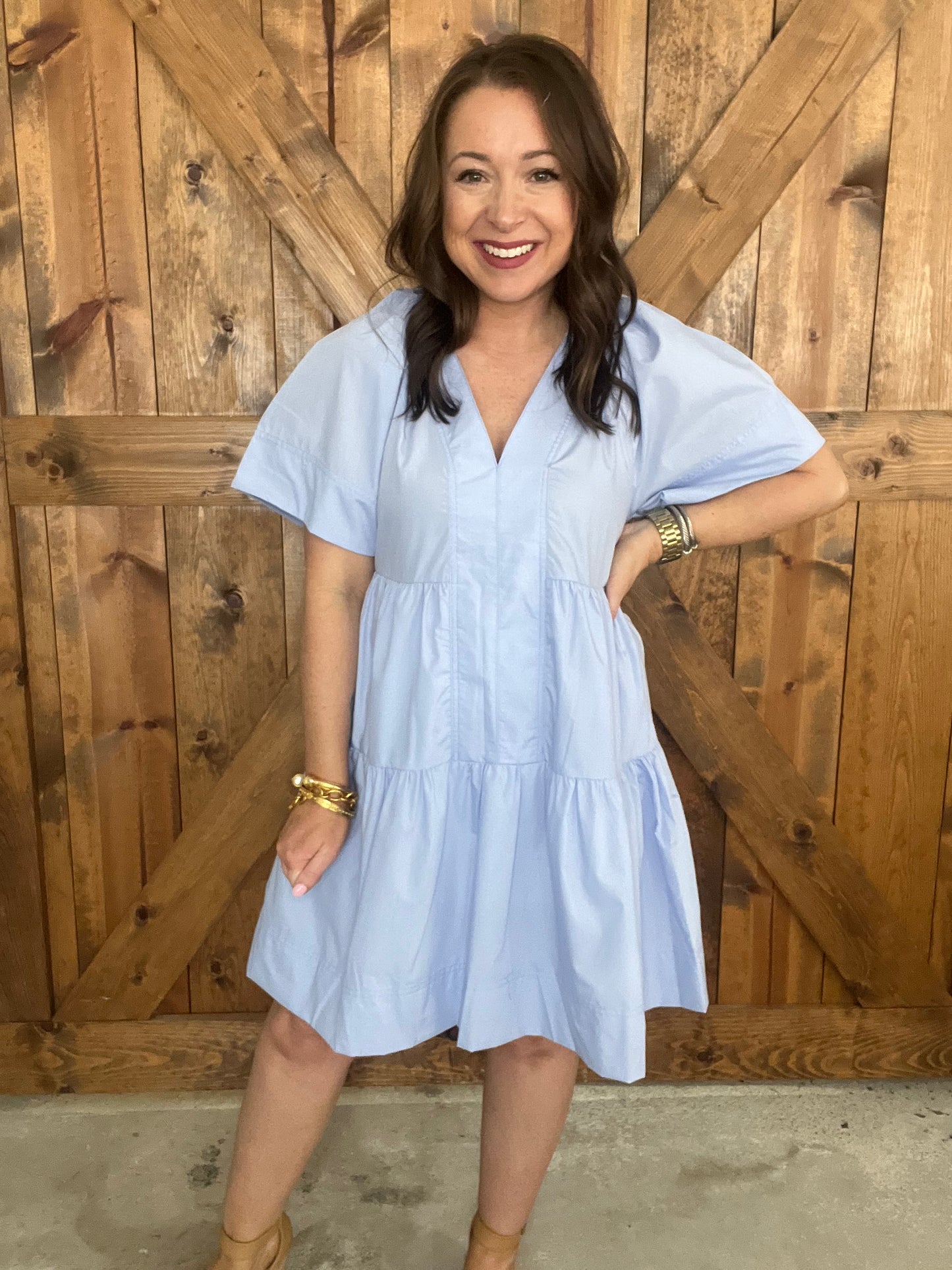Toast to the Coast Dress - Chambray