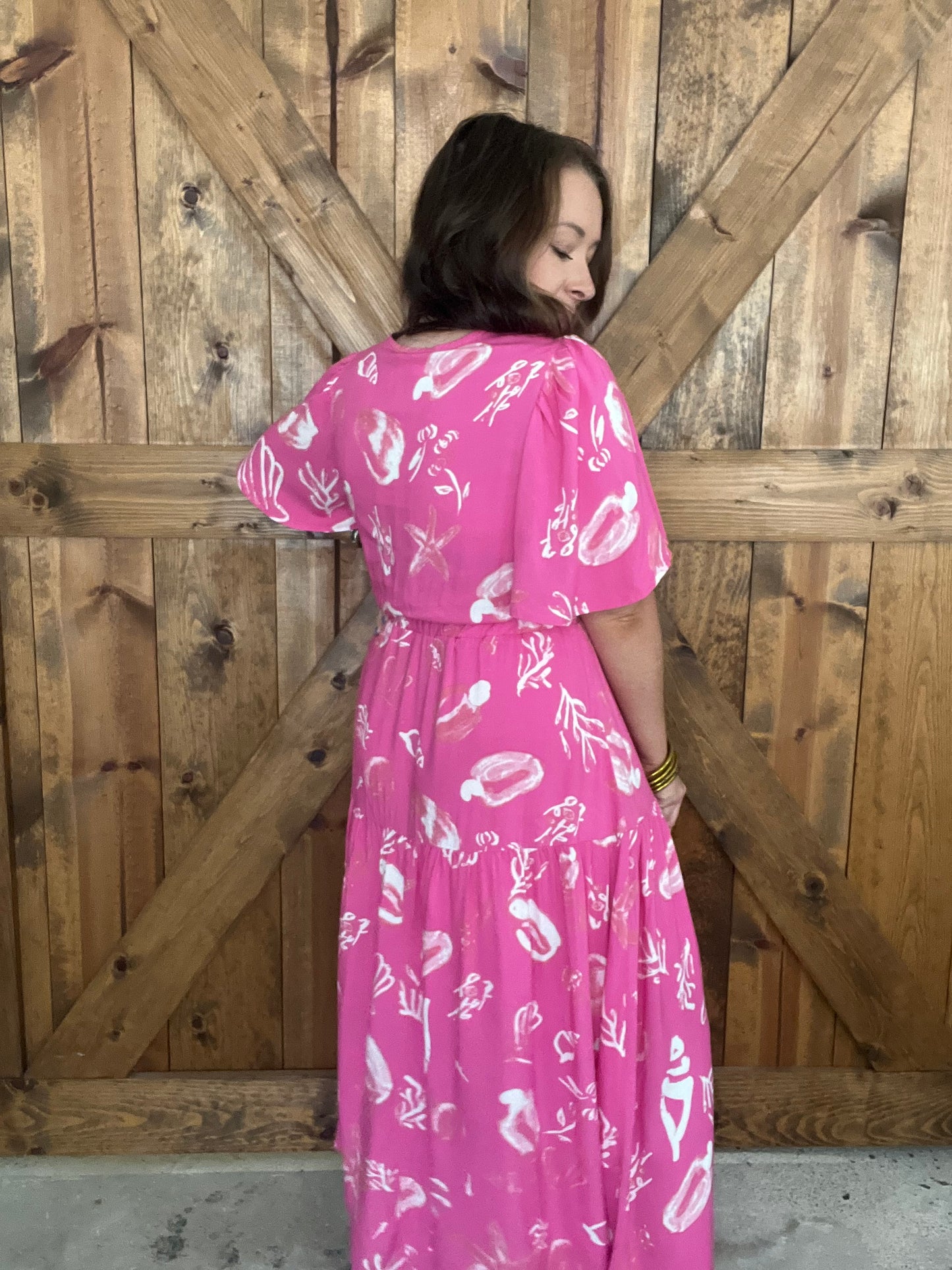 Boat Drinks Dress - Pink