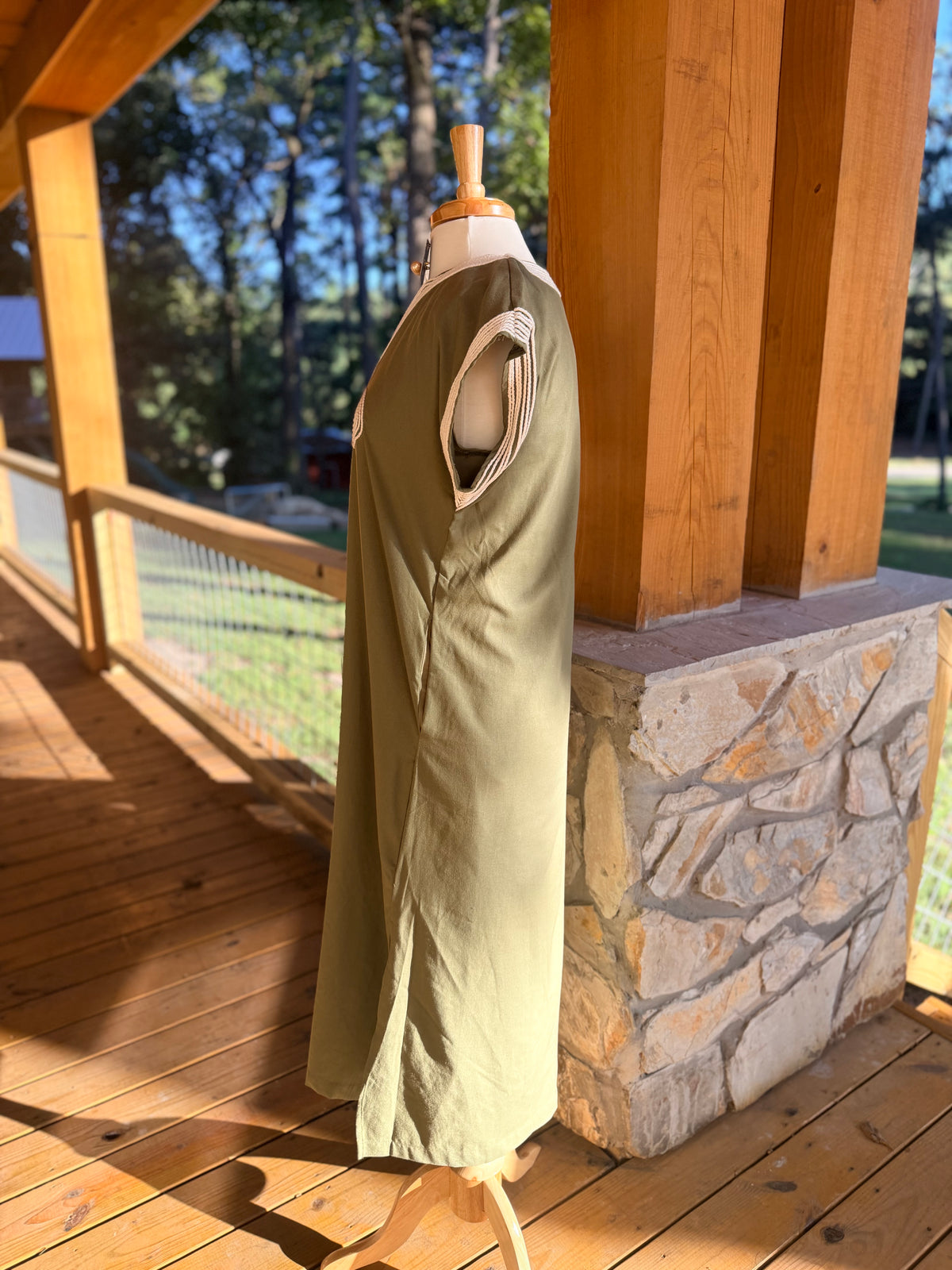 The Artful Olive Midi Dress