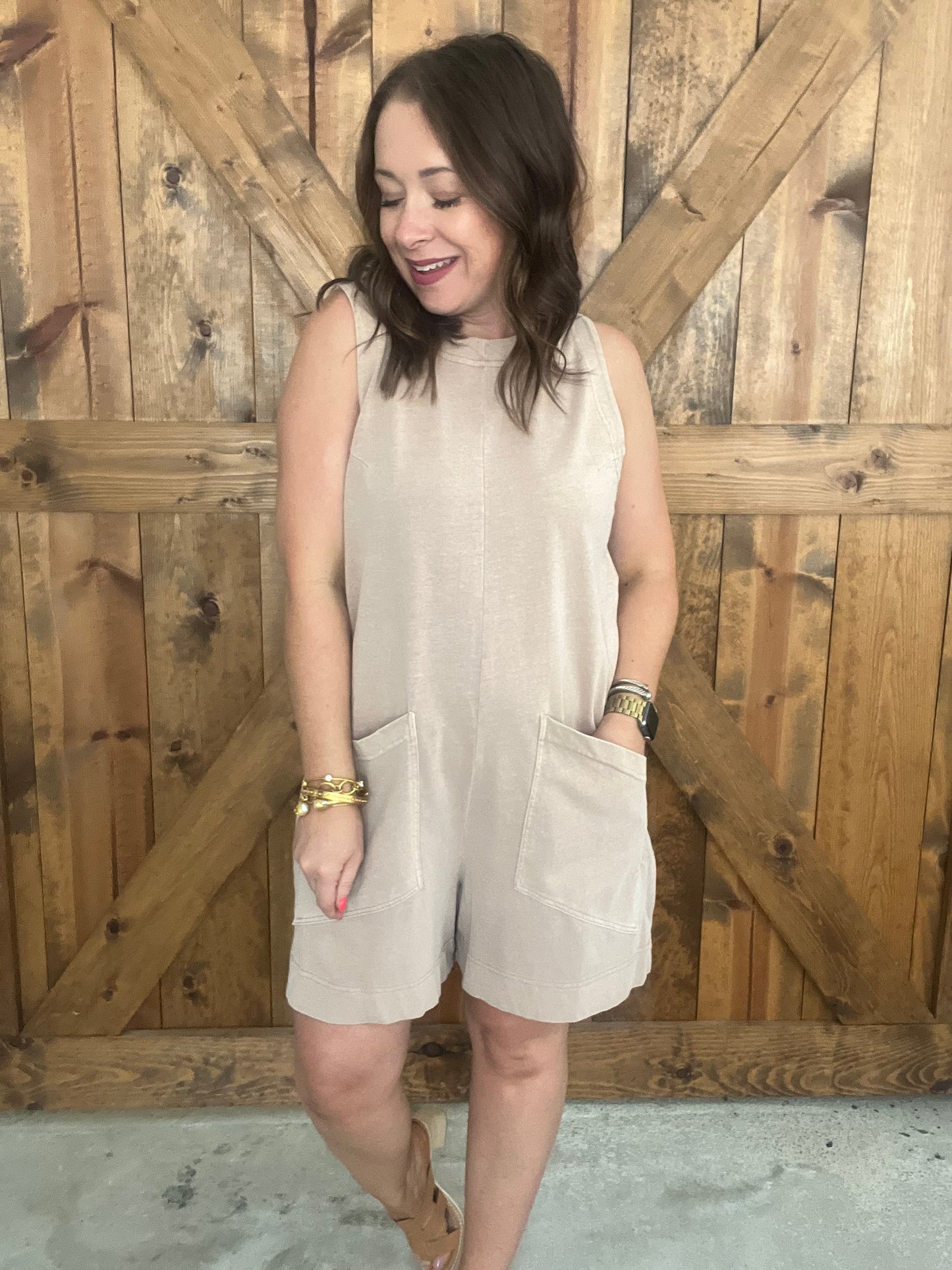 Roadmap Romper - Taupe