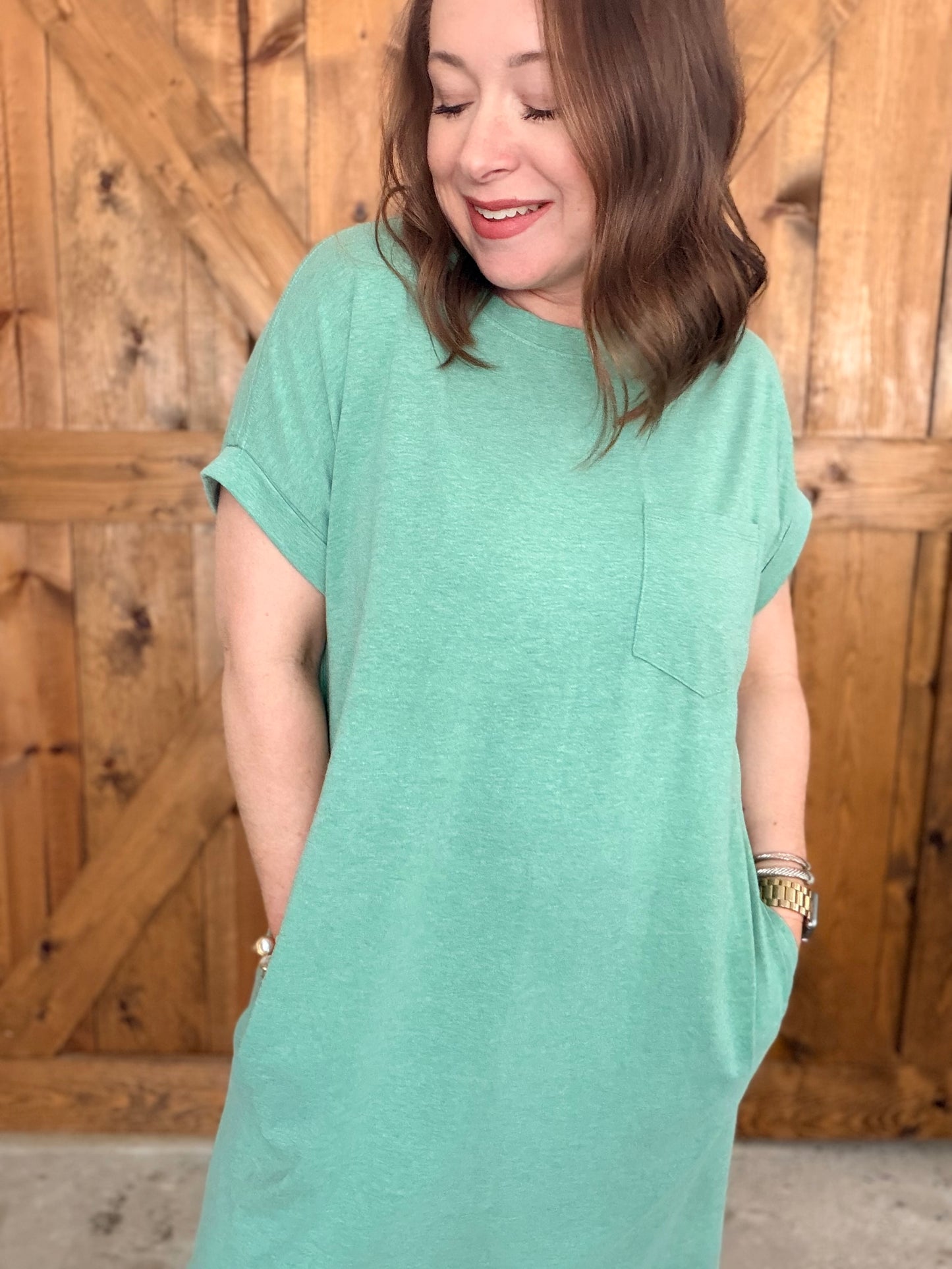 Everyday Midi Dress - Green
