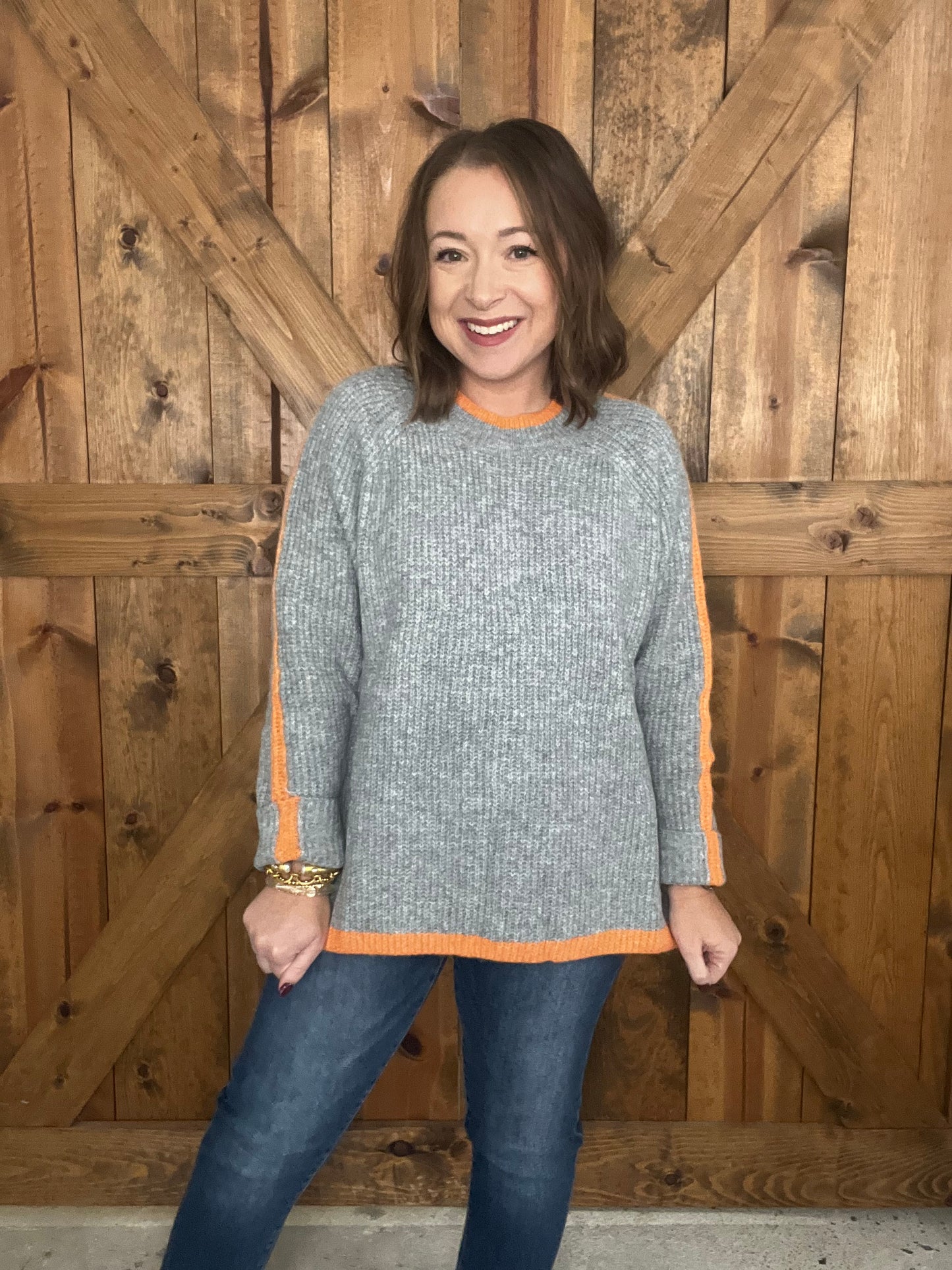 Simple Delight Sweater - Grey