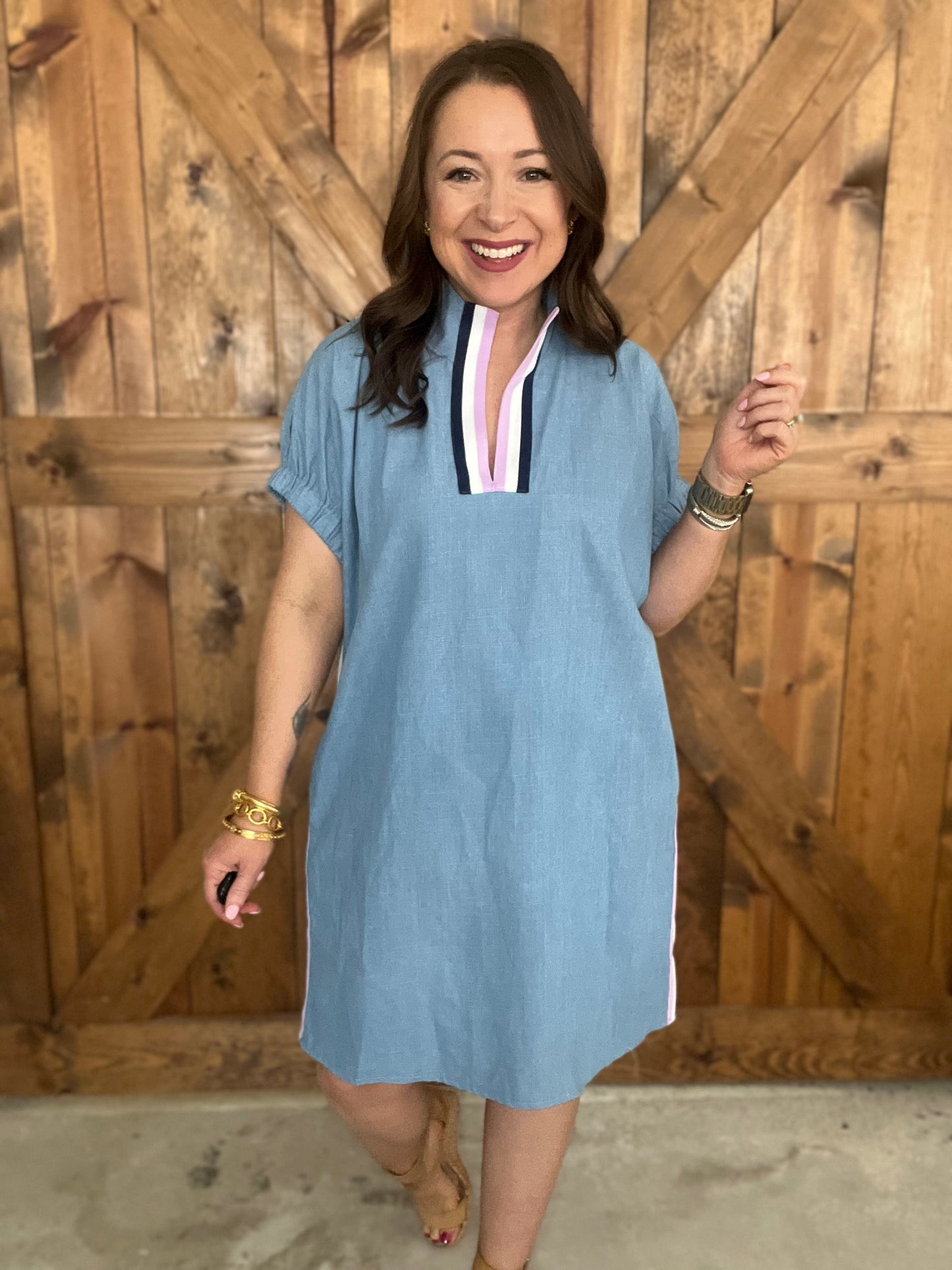 On The Go Dress - Lt Blue