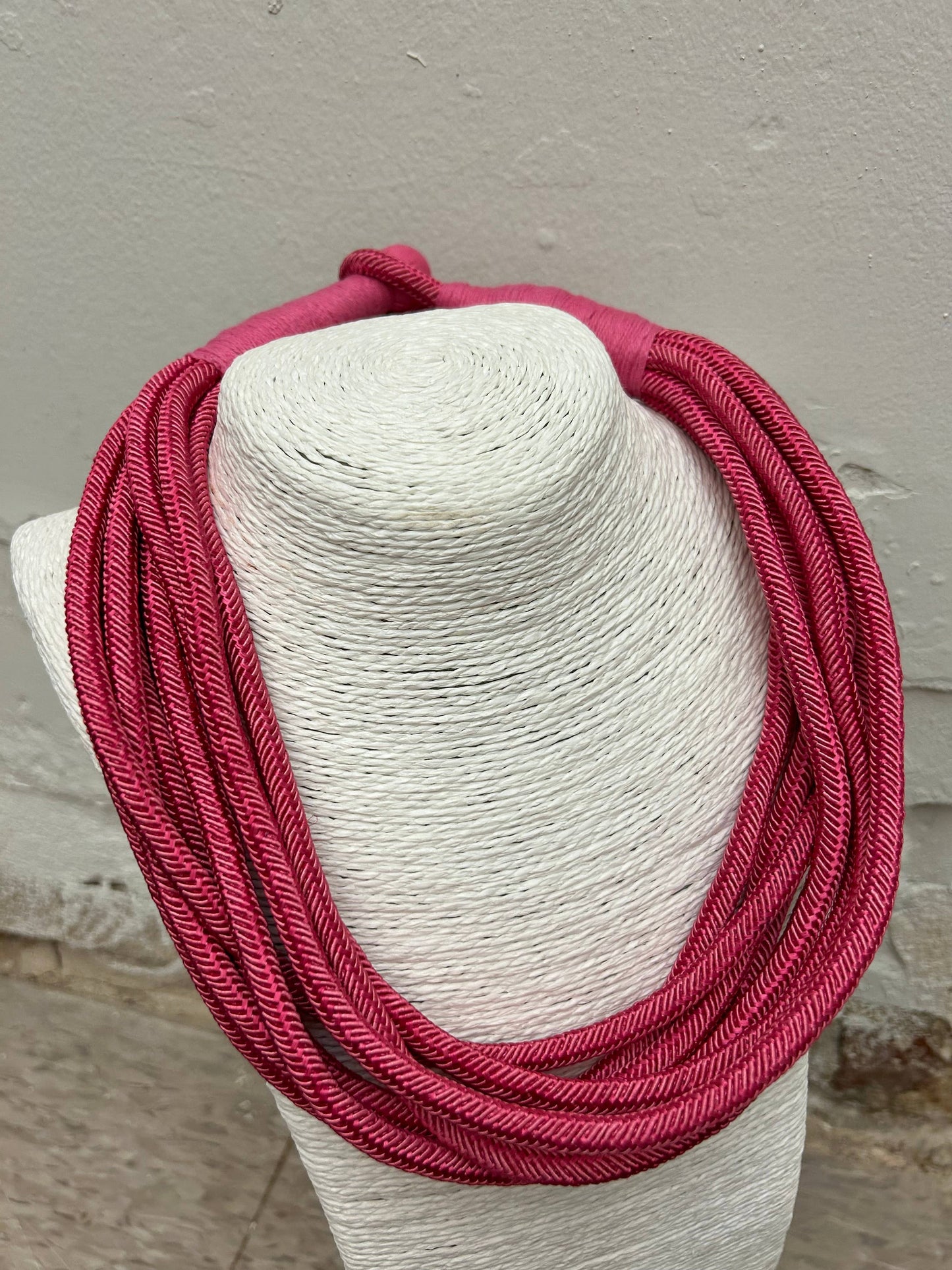 Slub Necklace - Pink