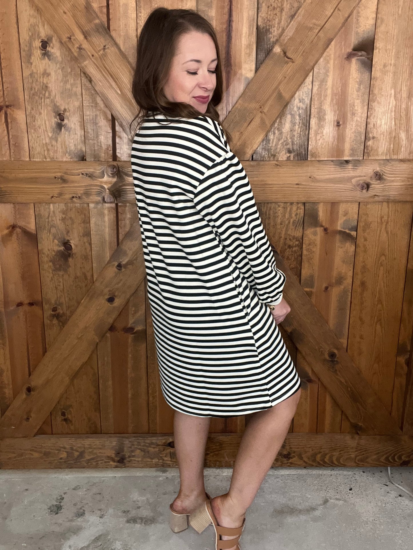 Straight Away Dress - Black