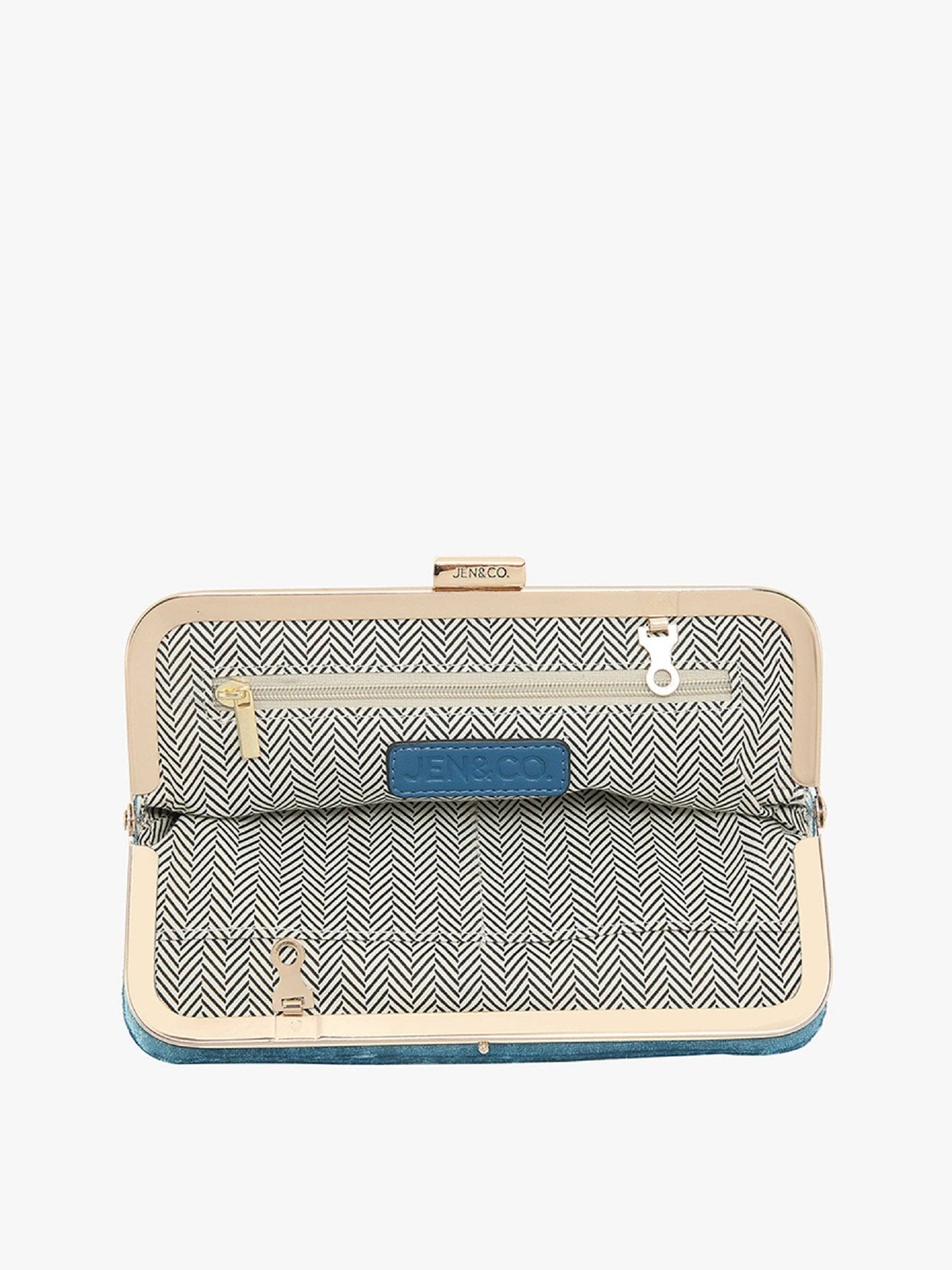 Velvet Wallet Pouch Crossbody - Black