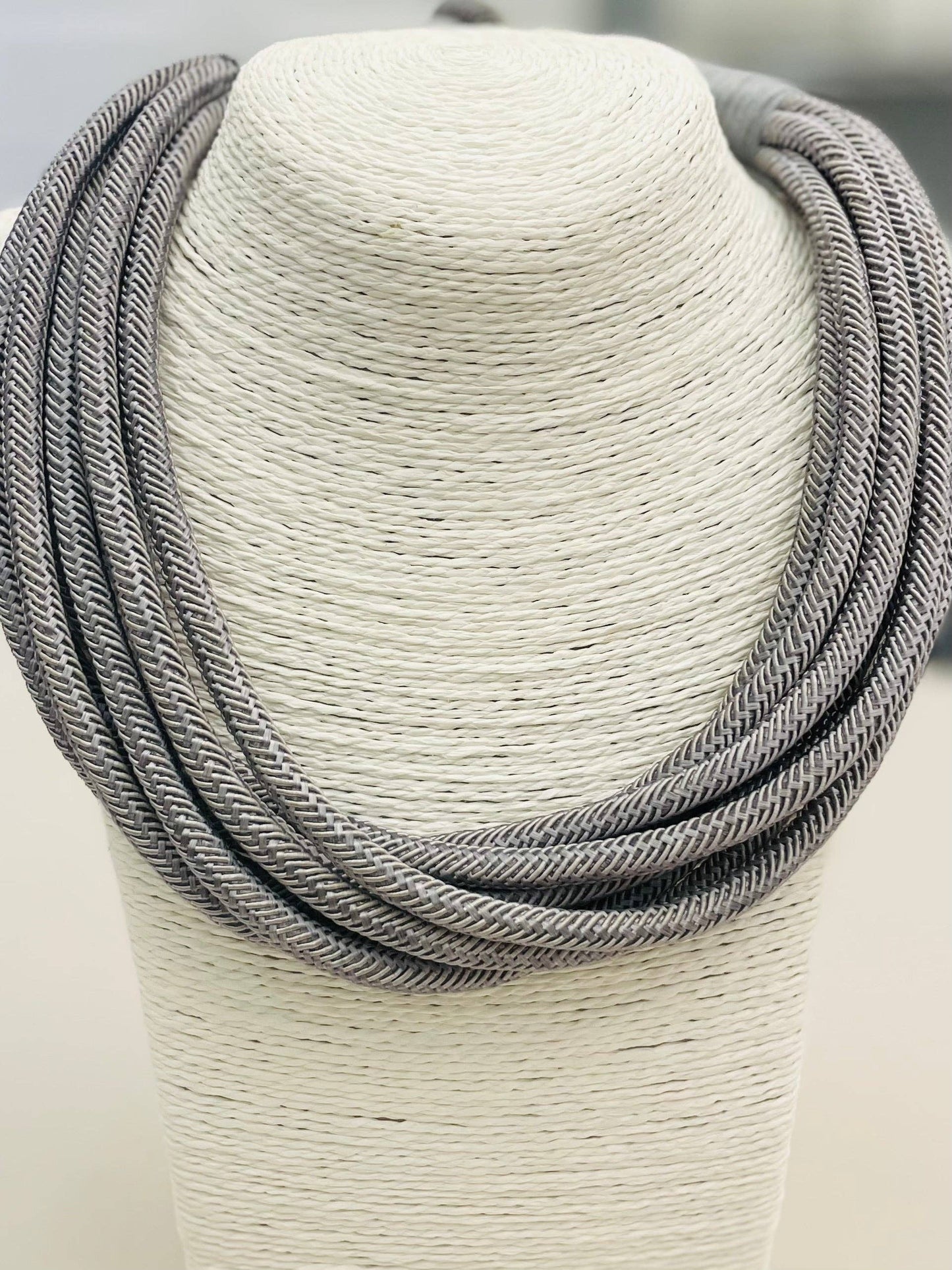 Slub Necklace - Gray Fox