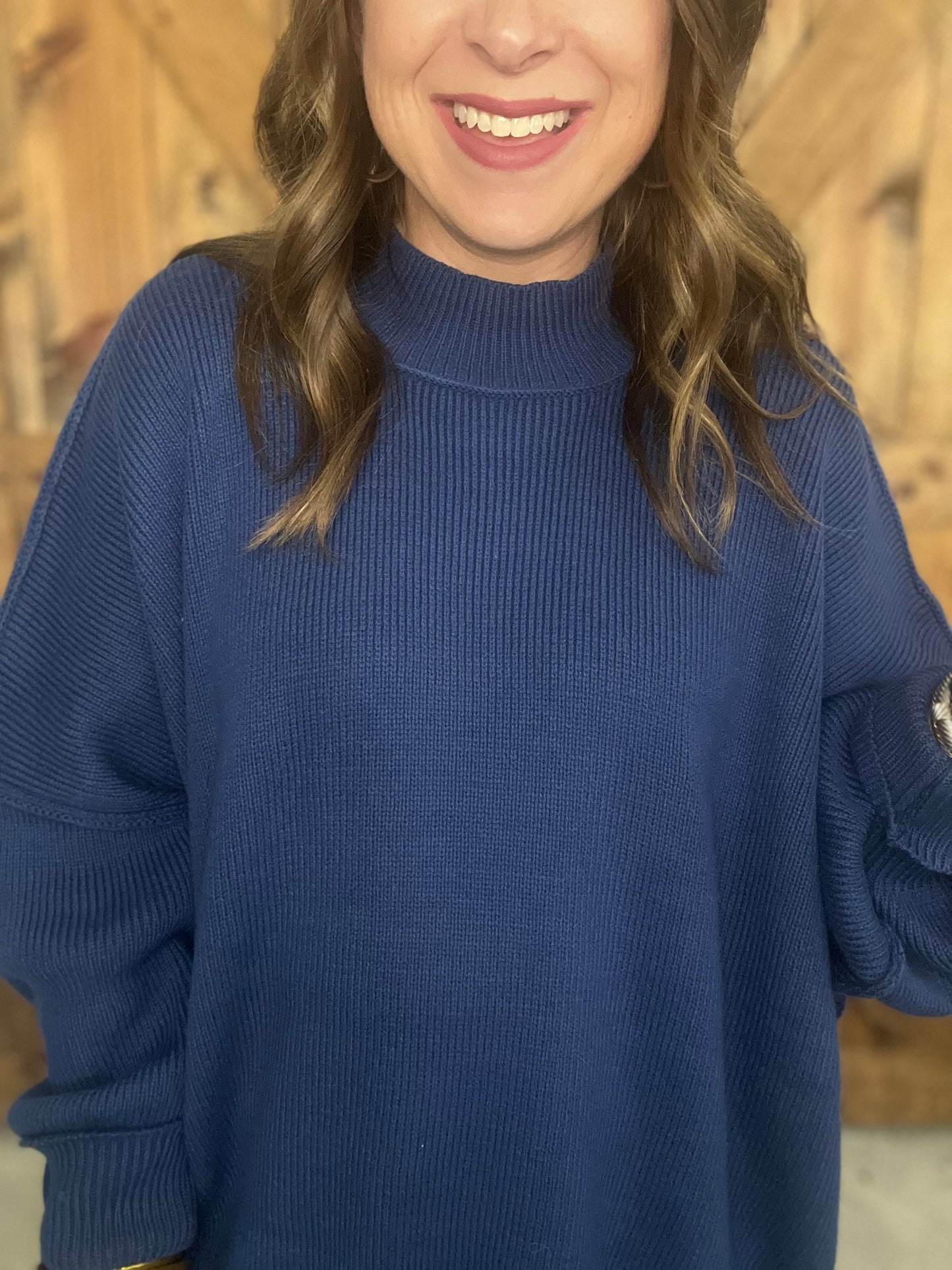 Snuggle Season Sweater - Navy