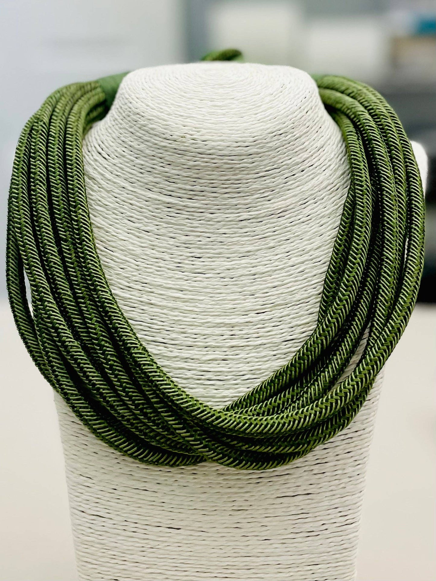Slub Necklace - Sage Green
