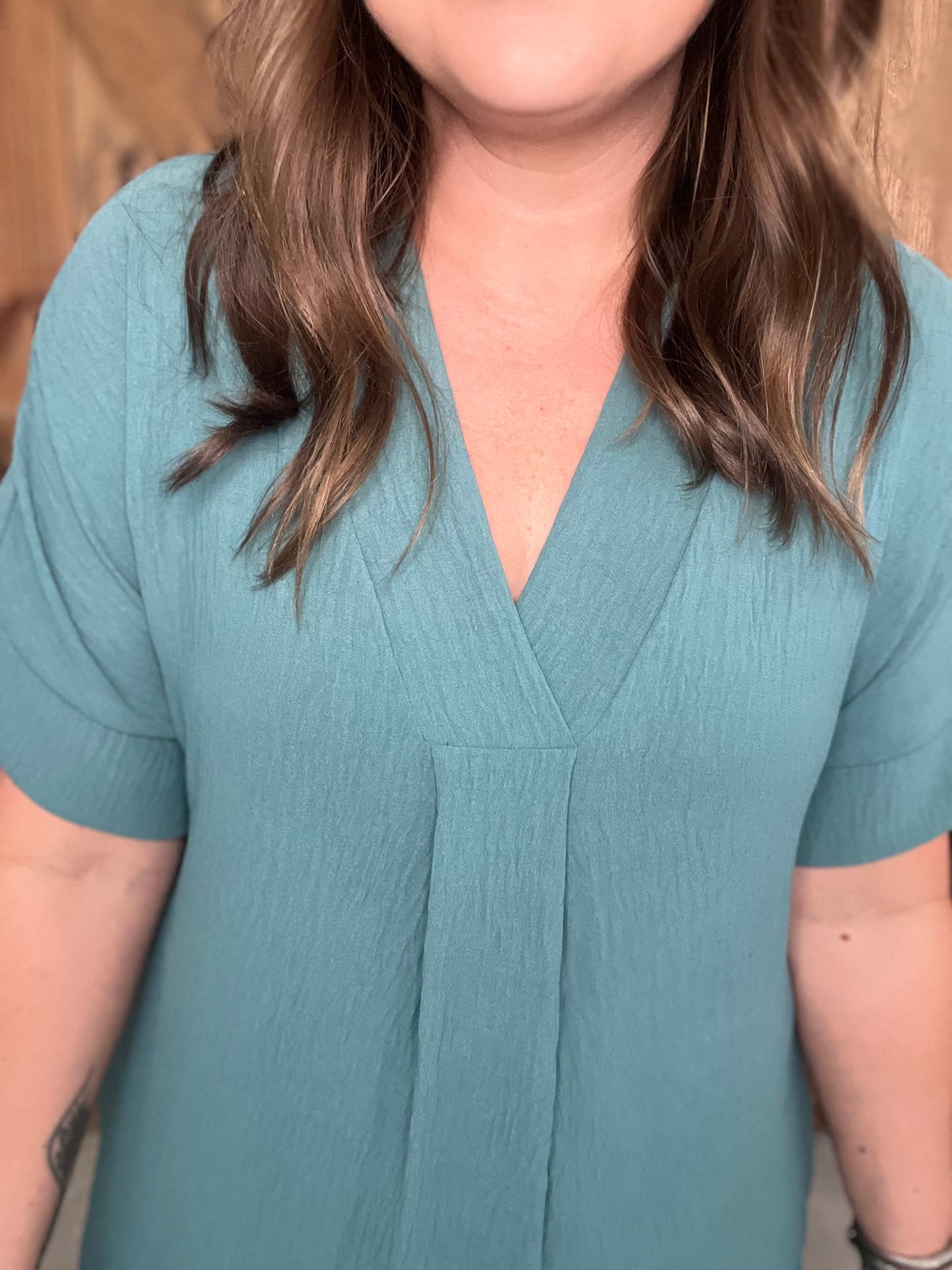Take Your Pick Dress - Teal