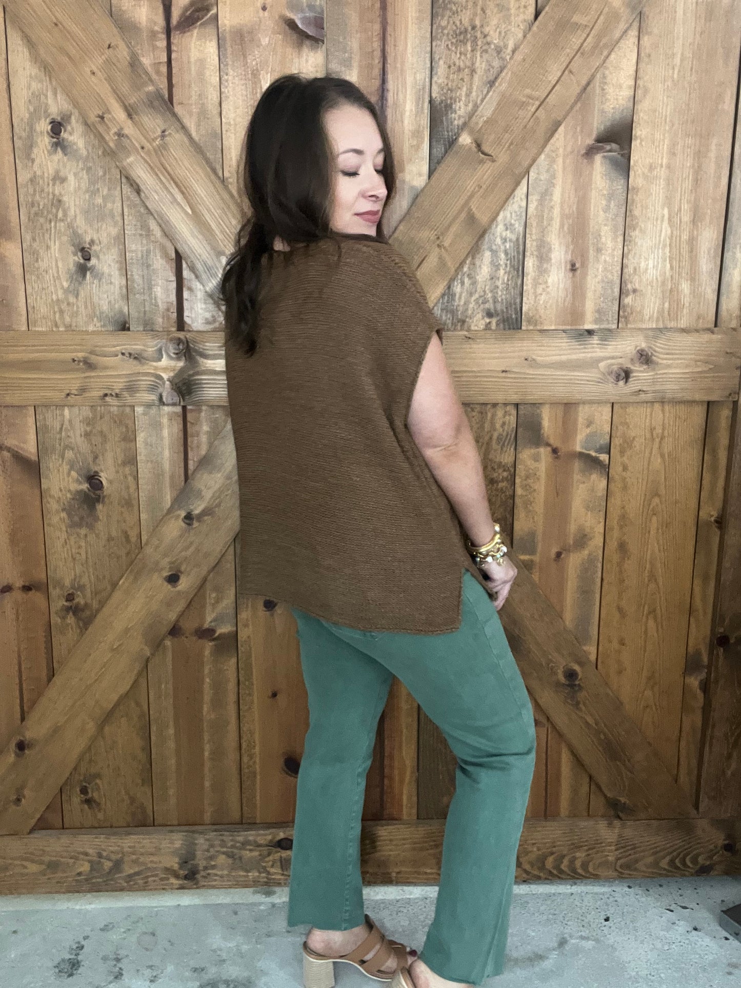 Autumn Breeze Top - Deep Camel