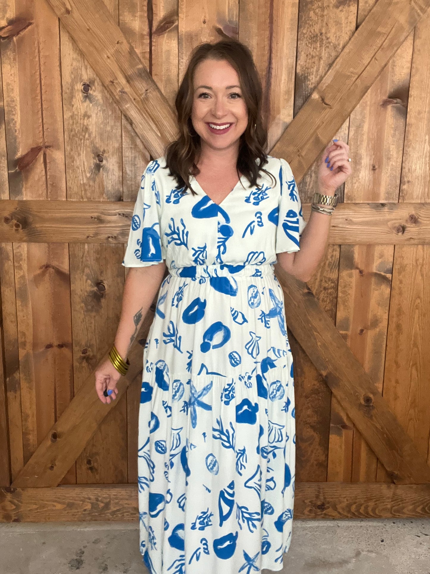 Boat Drinks Dress - White