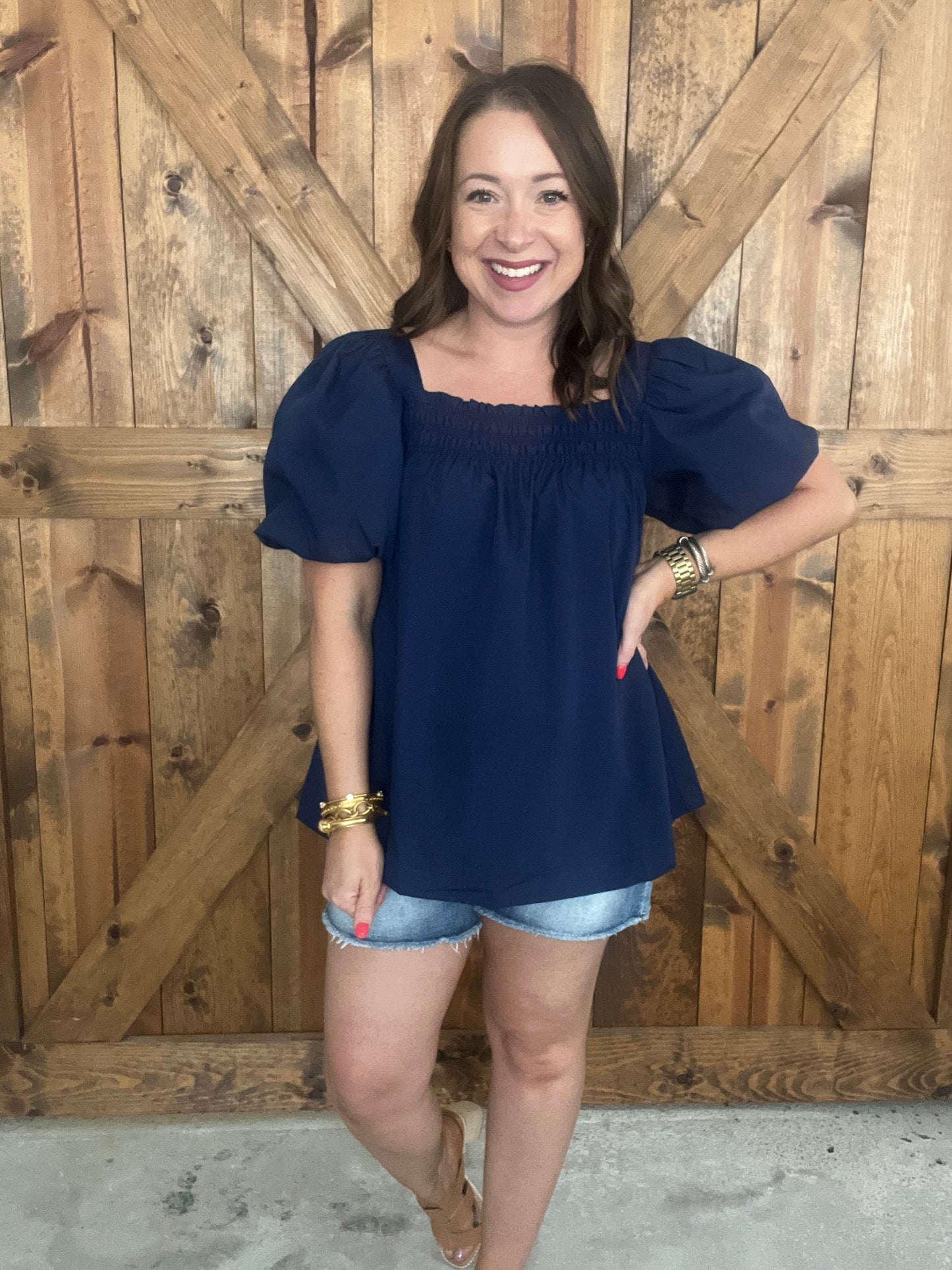 American Saturday Night Top - Navy