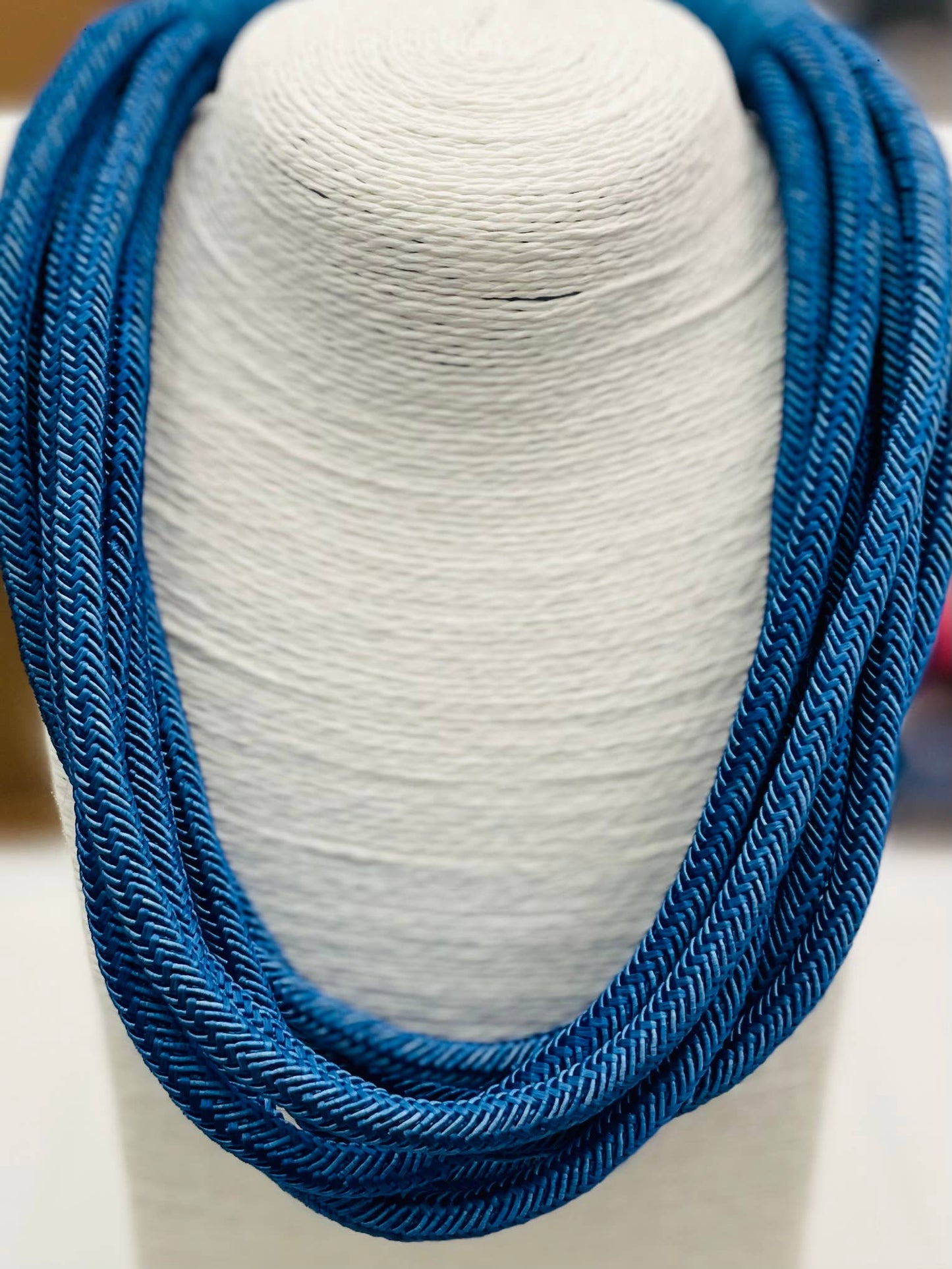 Slub Necklace - Cobalt