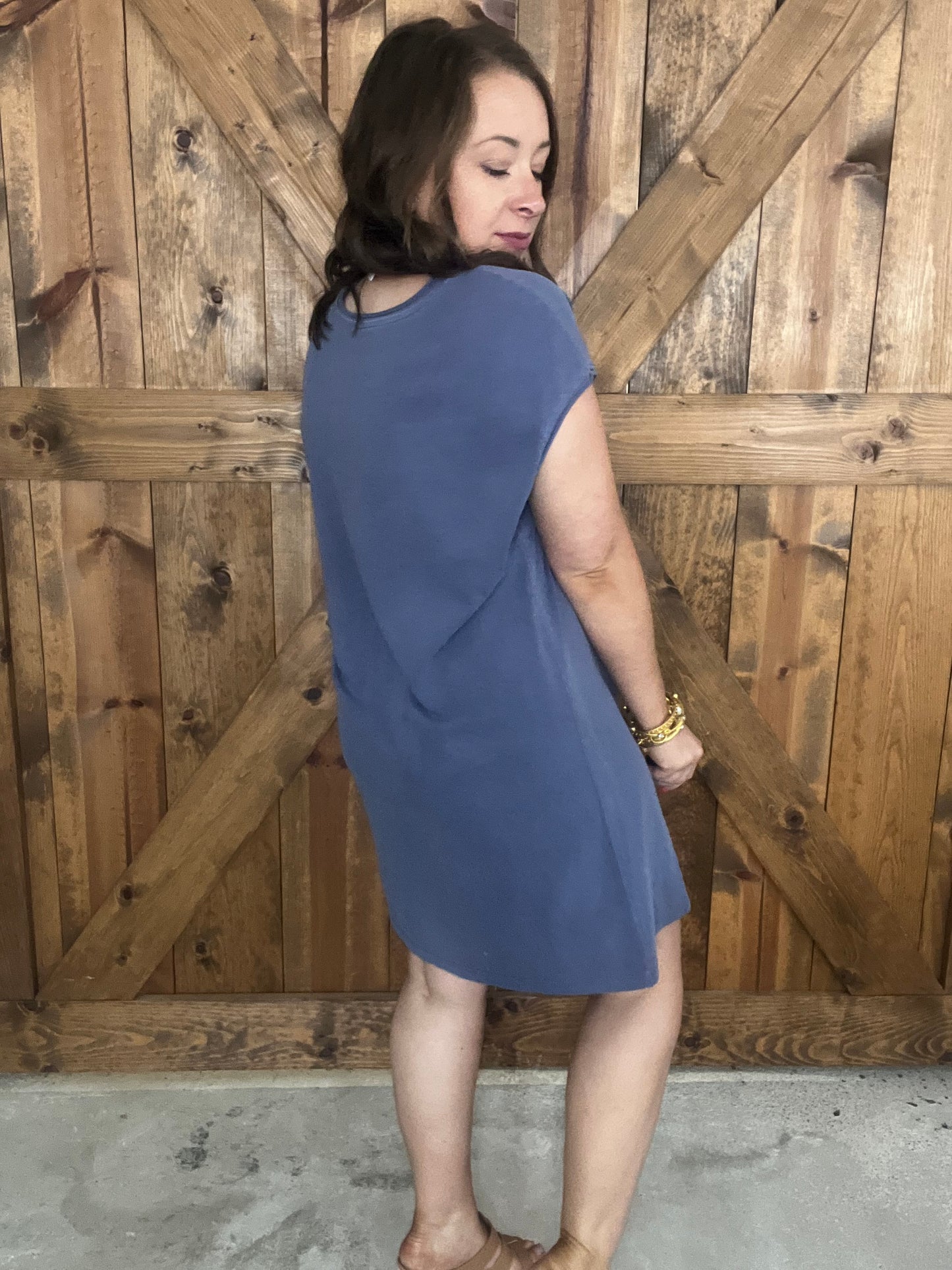 Sea You There Dress - Indigo