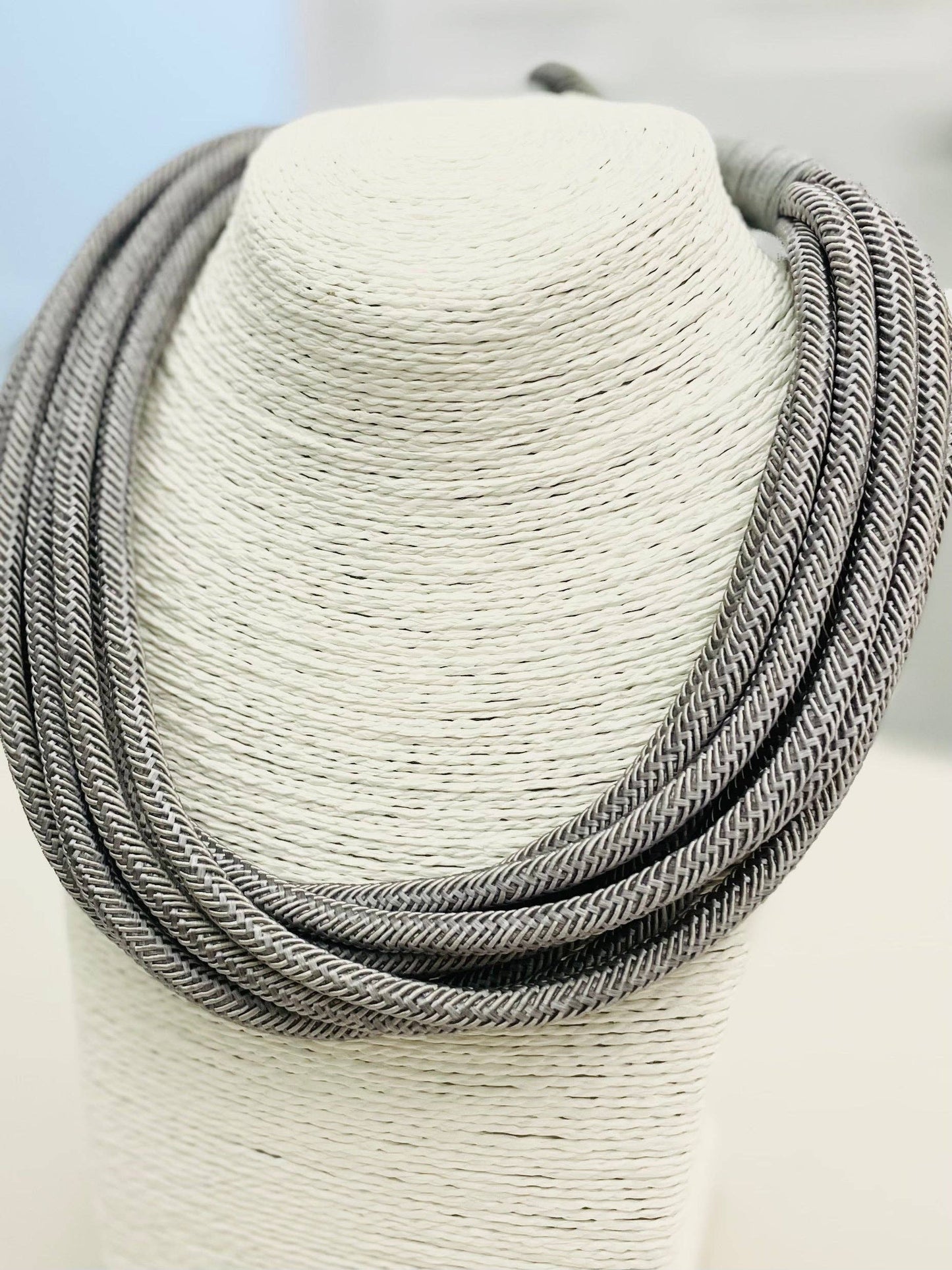 Slub Necklace - Gray Fox