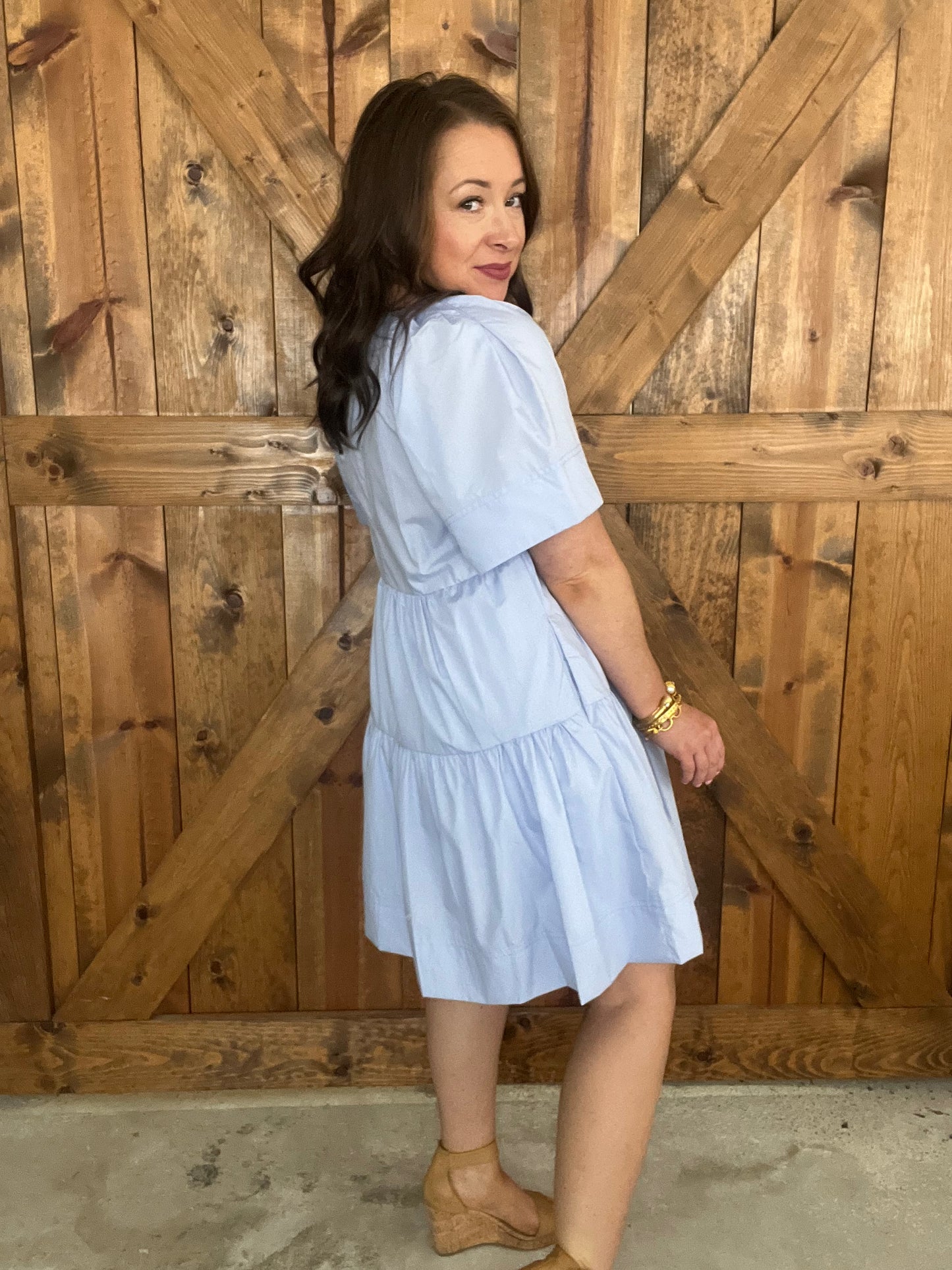 Toast to the Coast Dress - Chambray