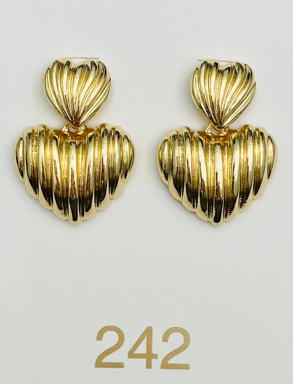 Gold Dangle Heart