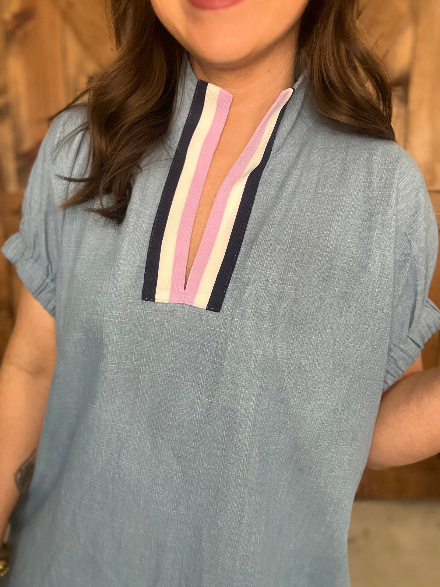 On The Go Dress - Lt Blue
