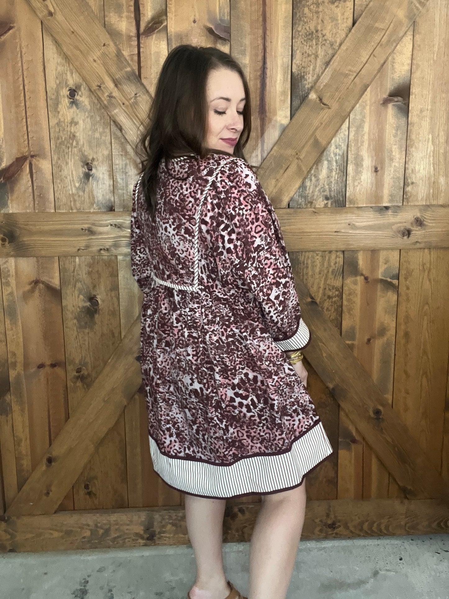 Make You Love Me Dress - Burgundy