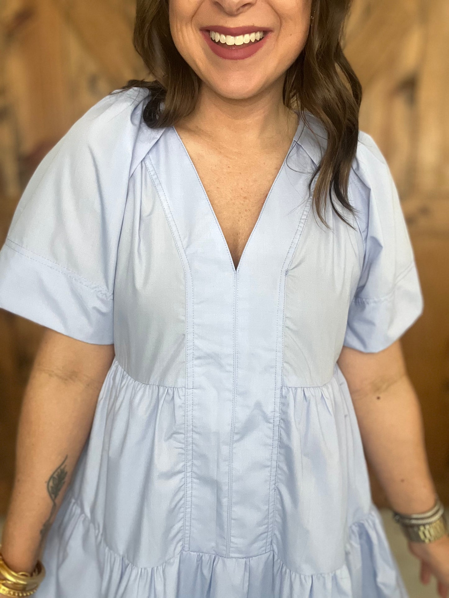 Toast to the Coast Dress - Chambray