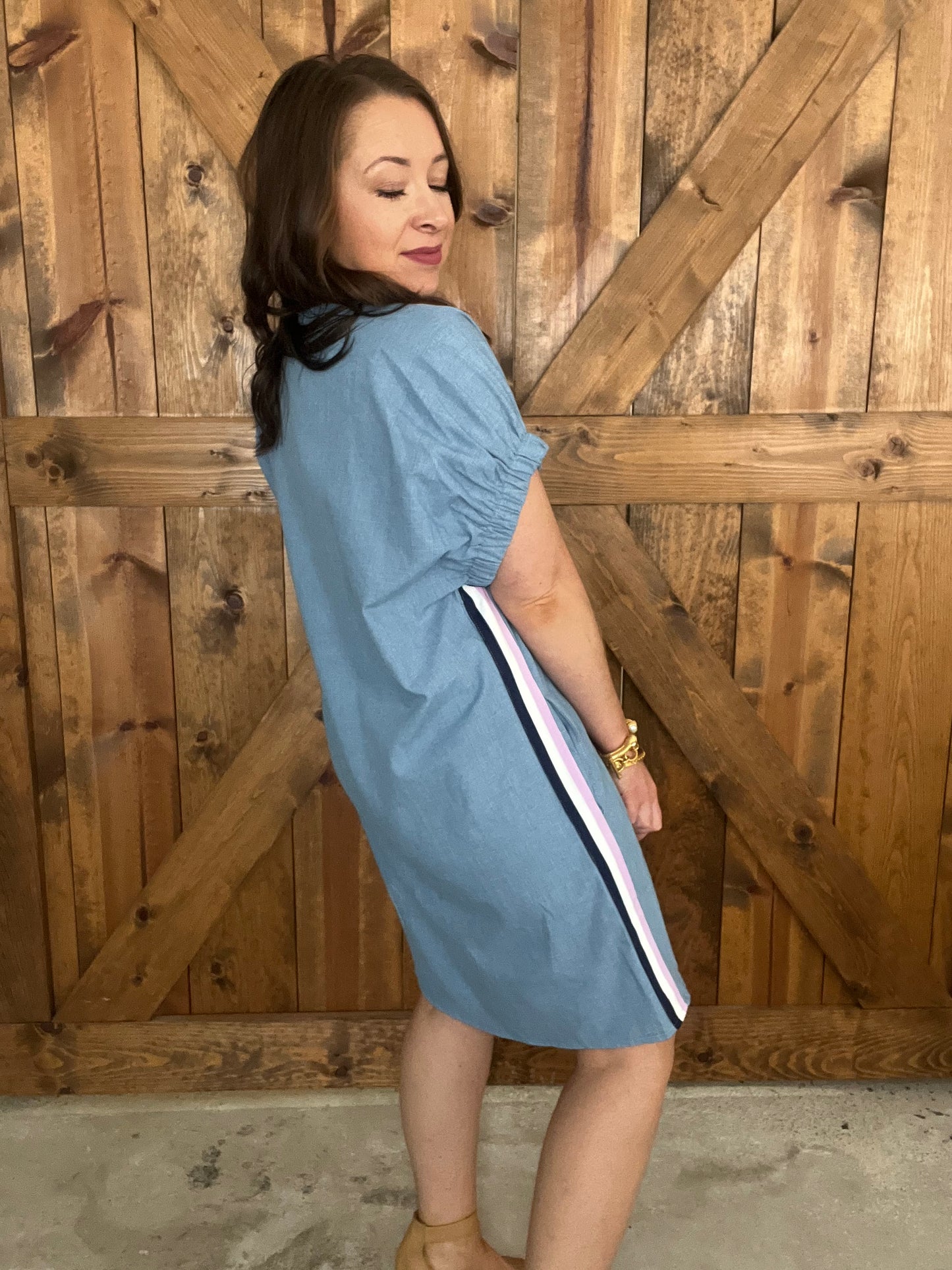 On The Go Dress - Lt Blue