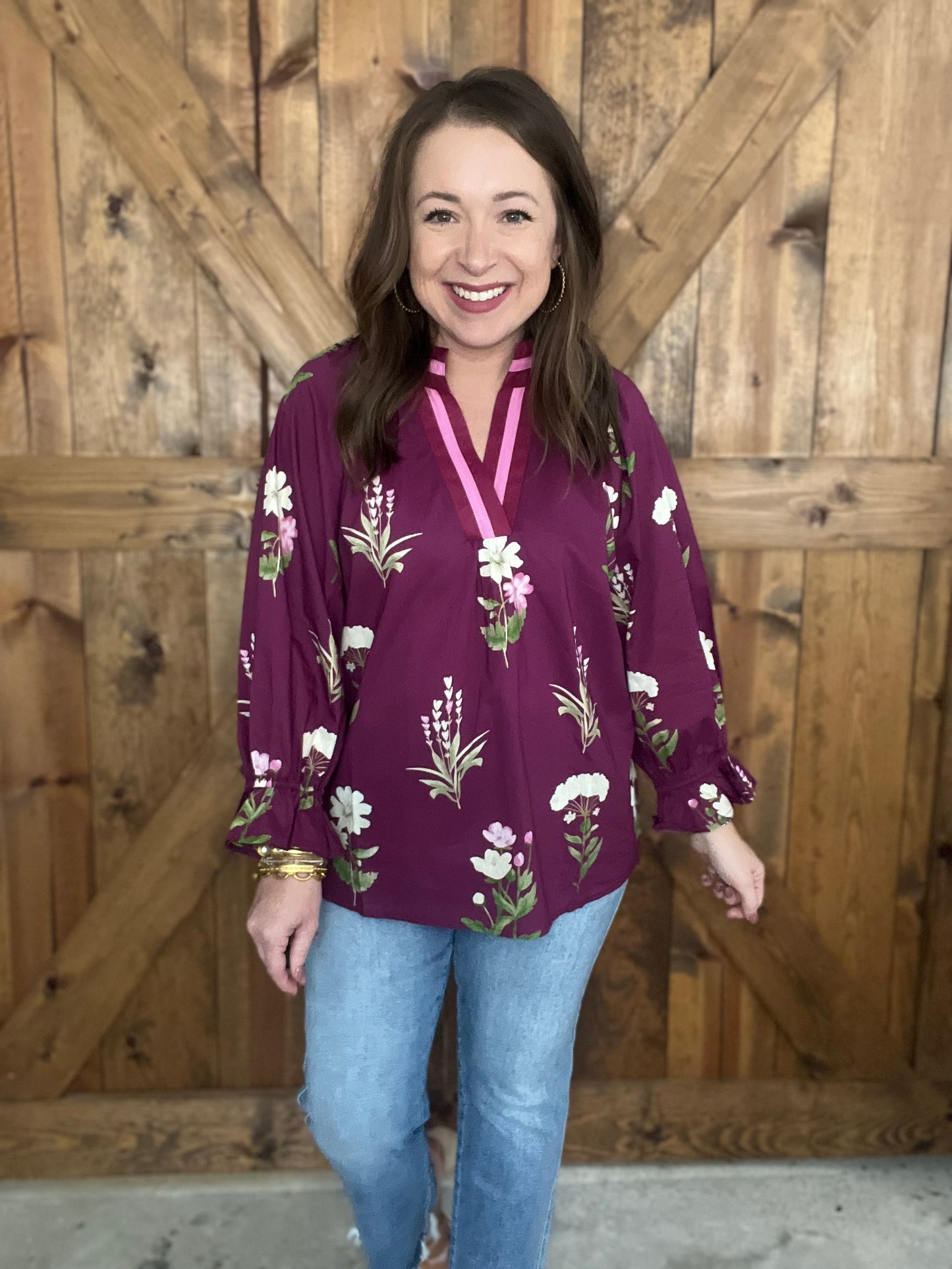 A Lot More Free Top - Plum