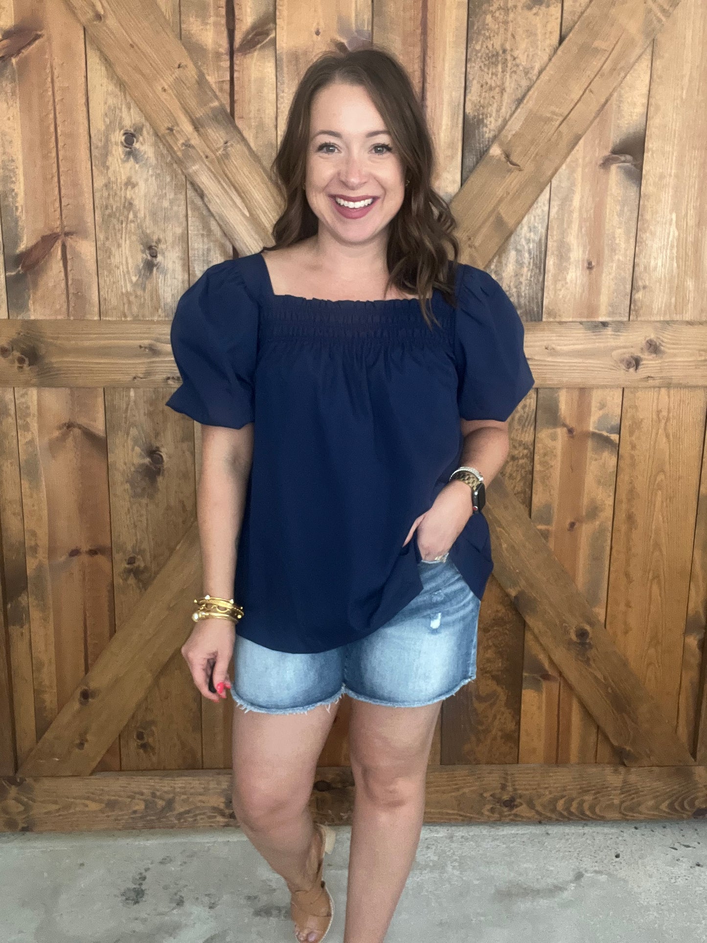 American Saturday Night Top - Navy