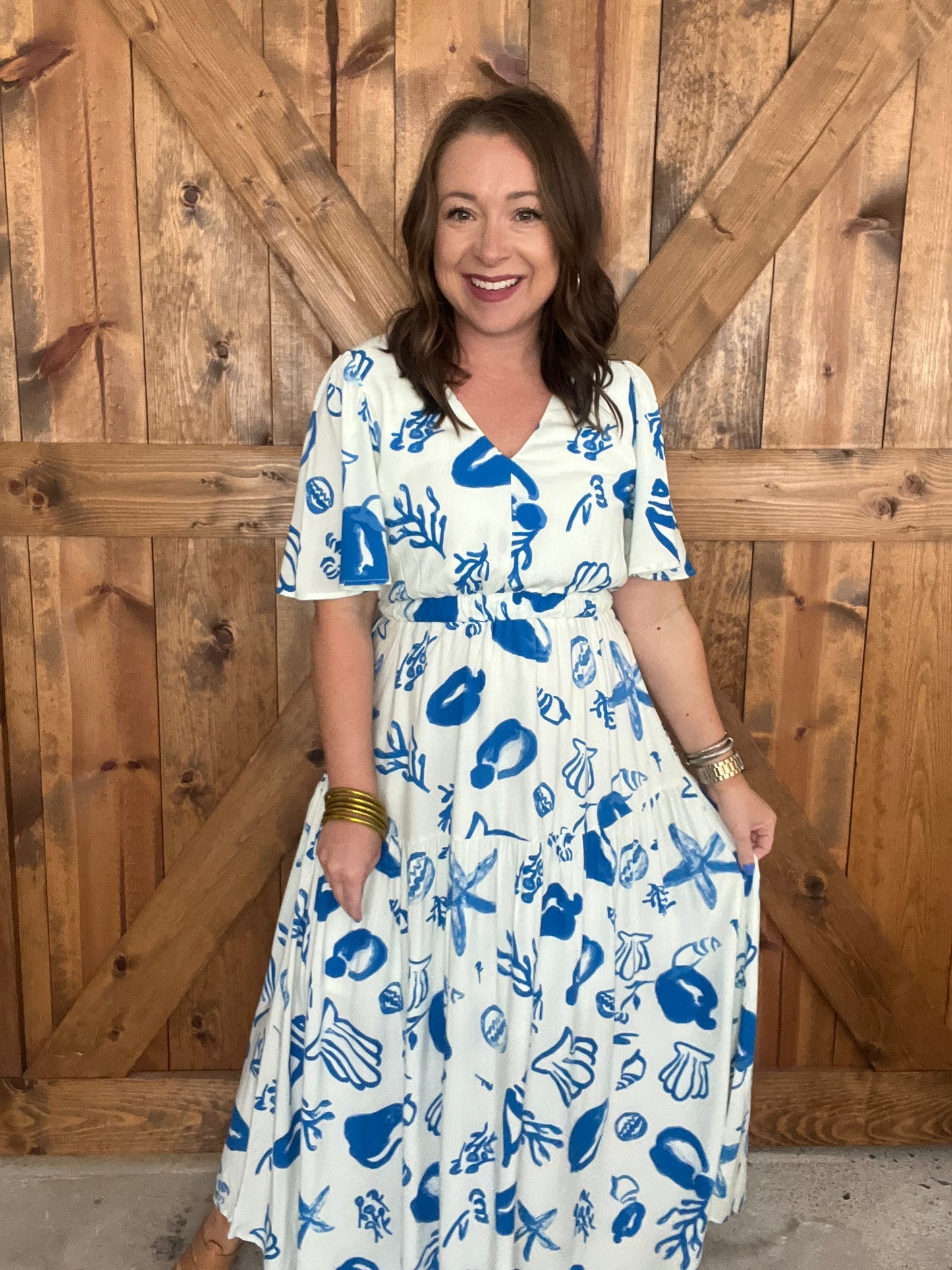 Boat Drinks Dress - White