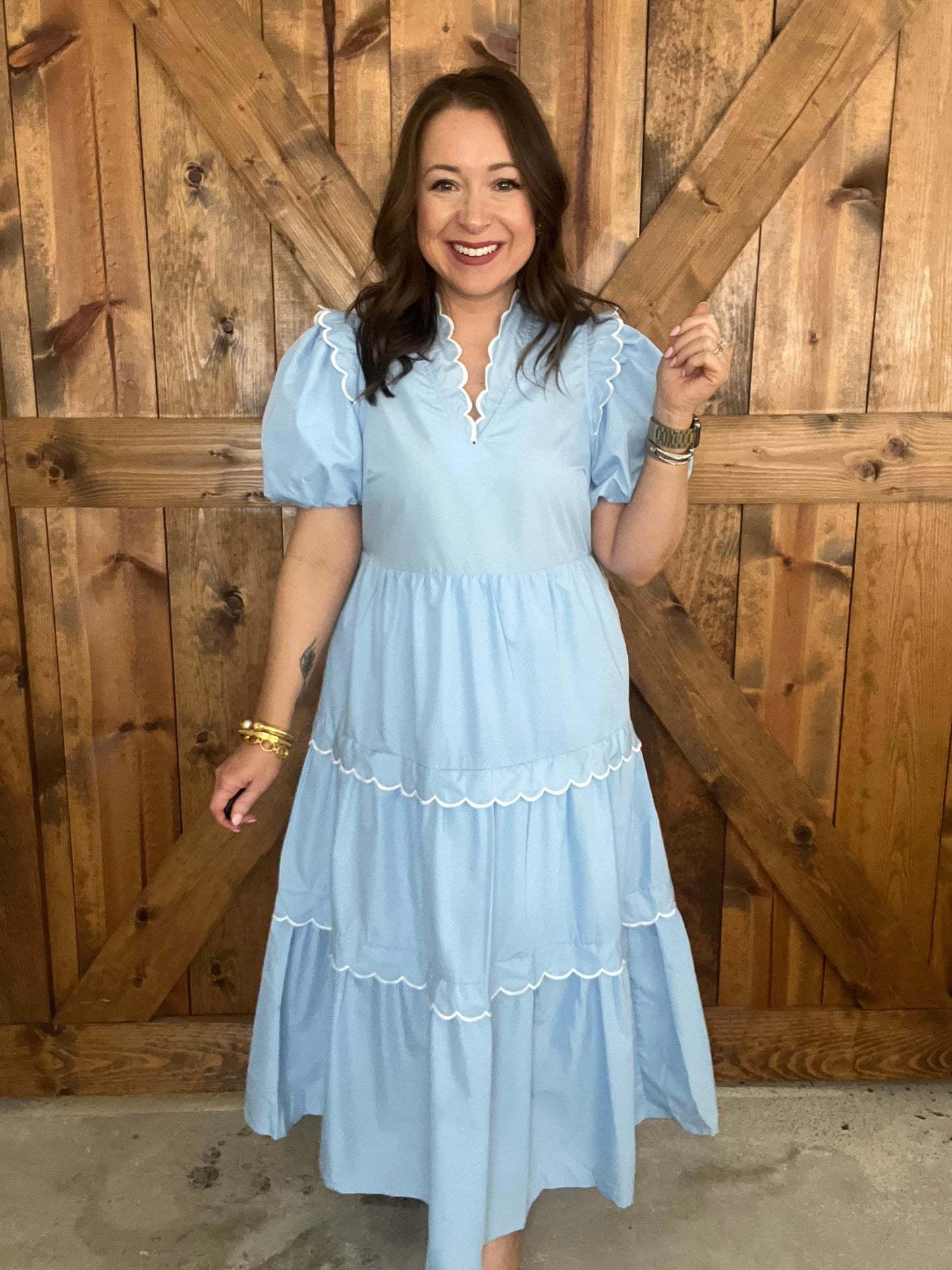Spring To It Dress - Lt Blue