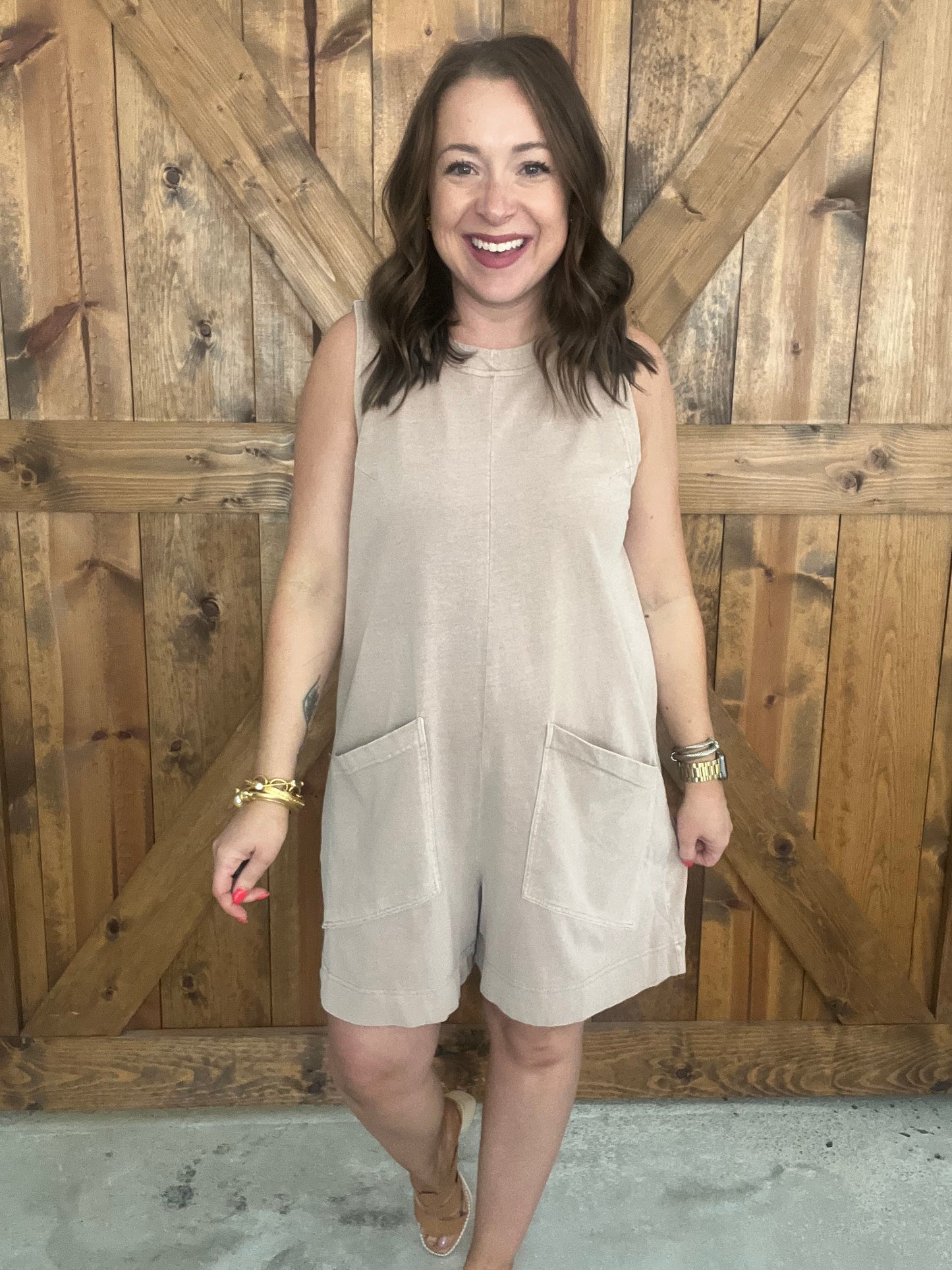 Roadmap Romper - Taupe