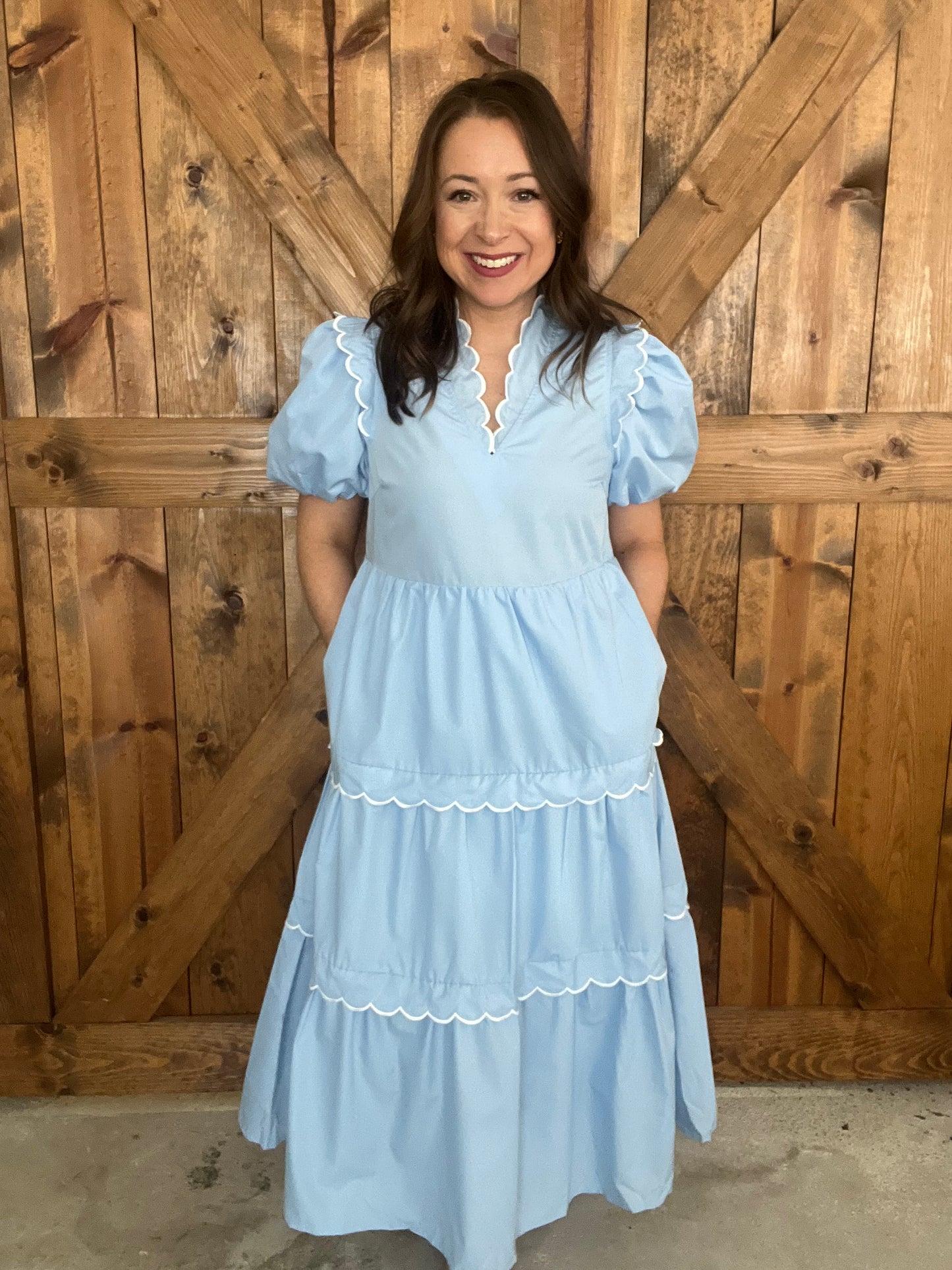 Spring To It Dress - Lt Blue