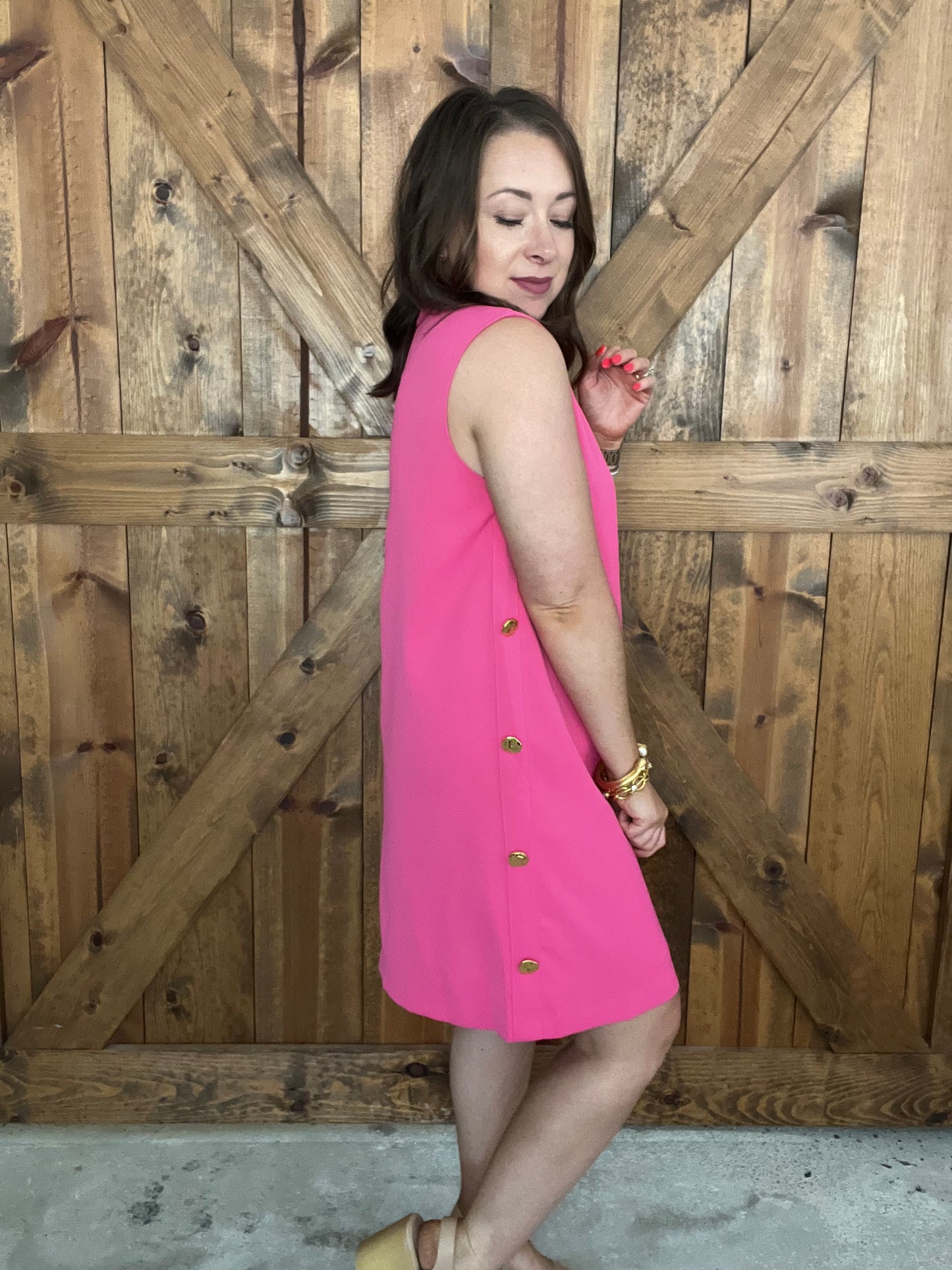 Uptown Girl Dress - H Pink