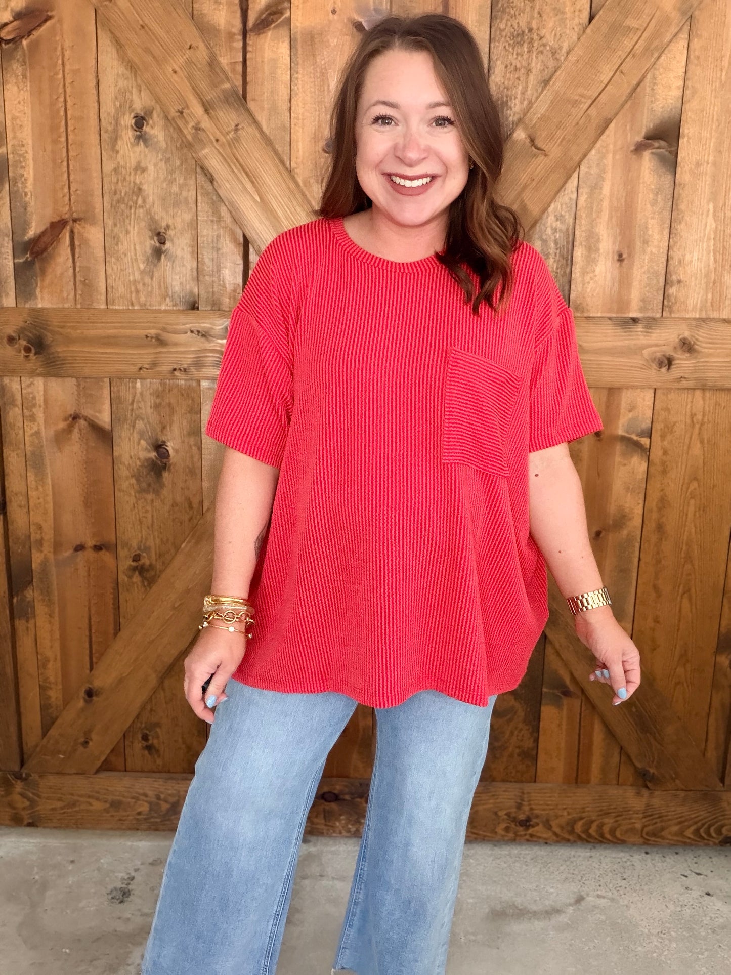 The Pocket Tee - Ruby