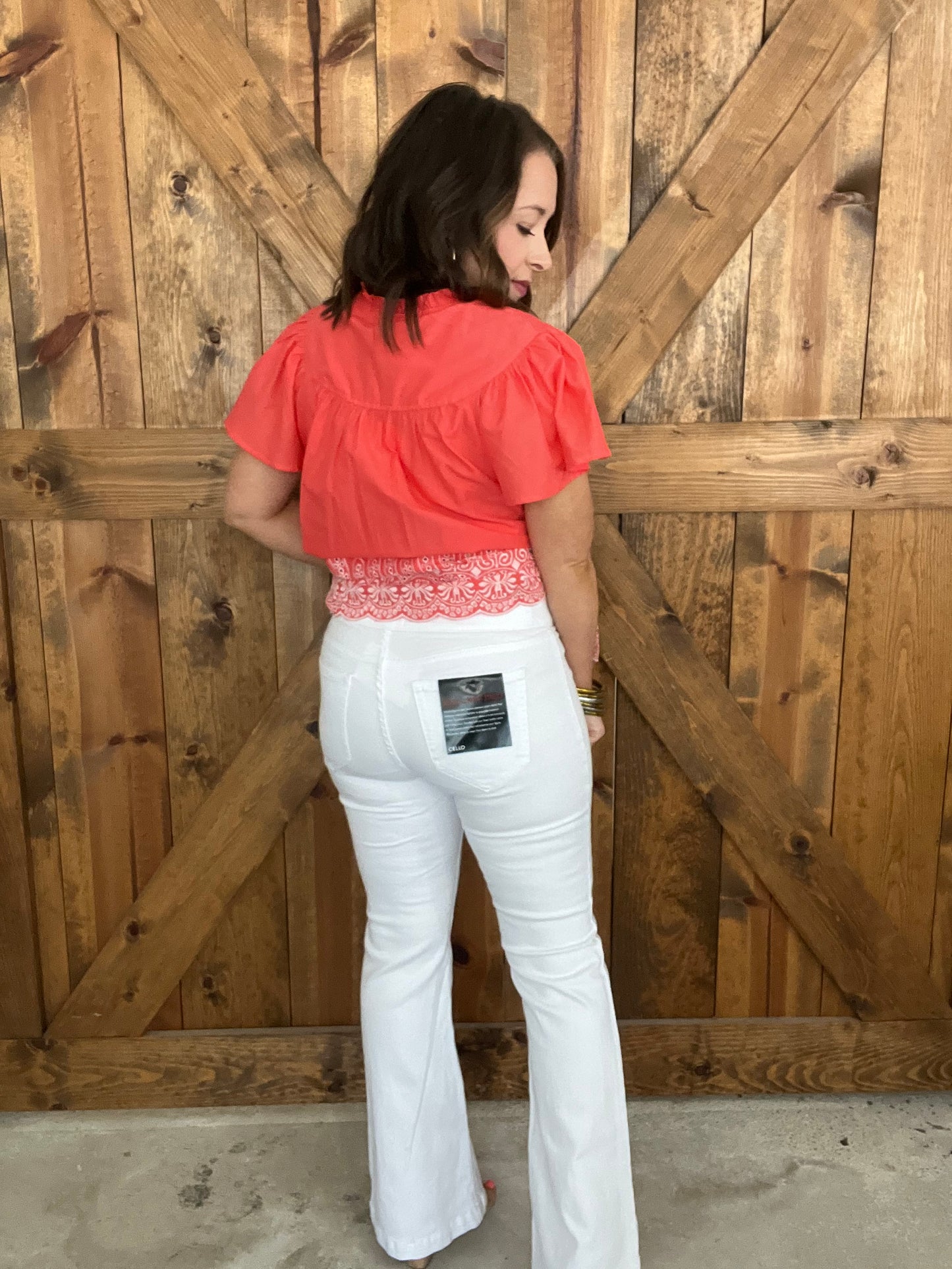 Cello White Flare {Petite Length}
