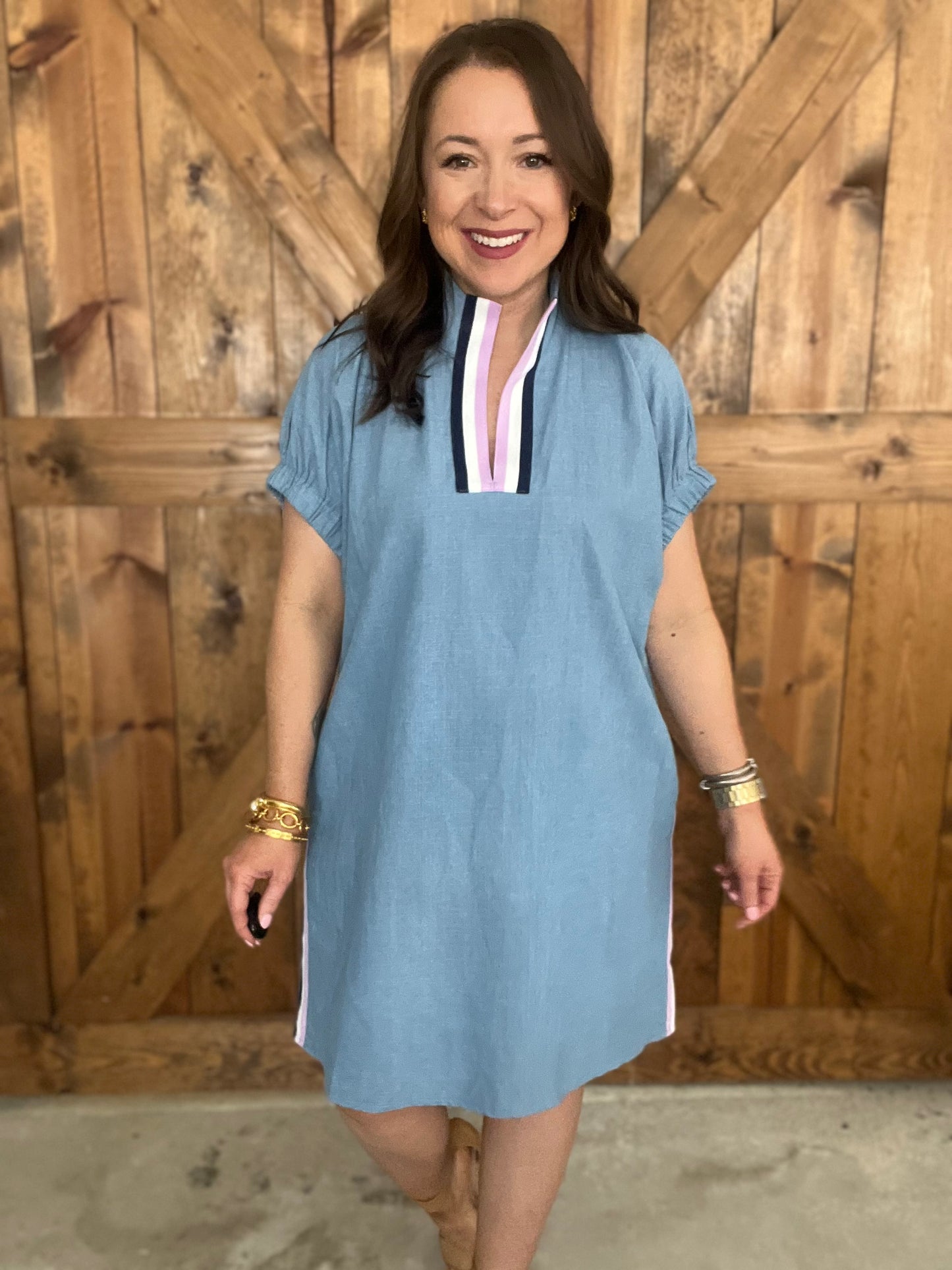 On The Go Dress - Lt Blue
