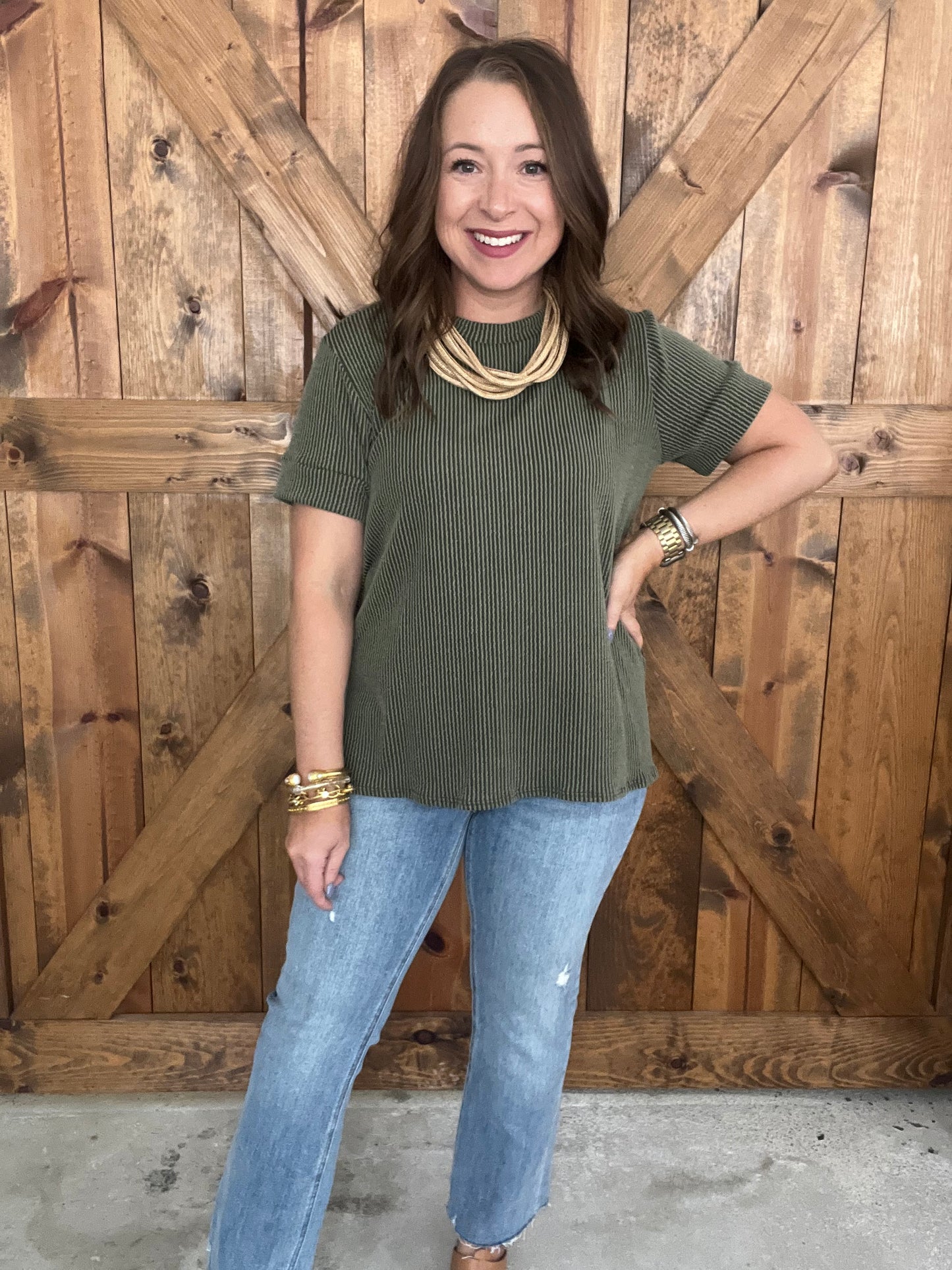 Basic Bliss Top - Olive