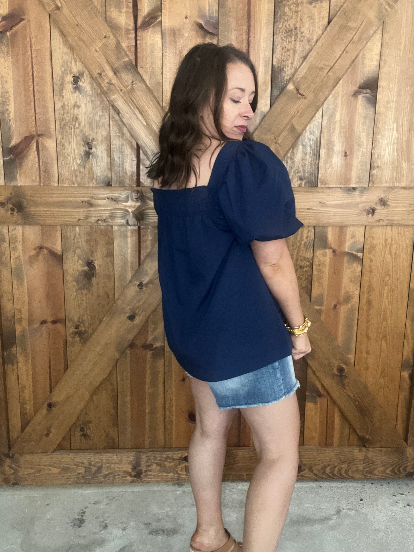 American Saturday Night Top - Navy