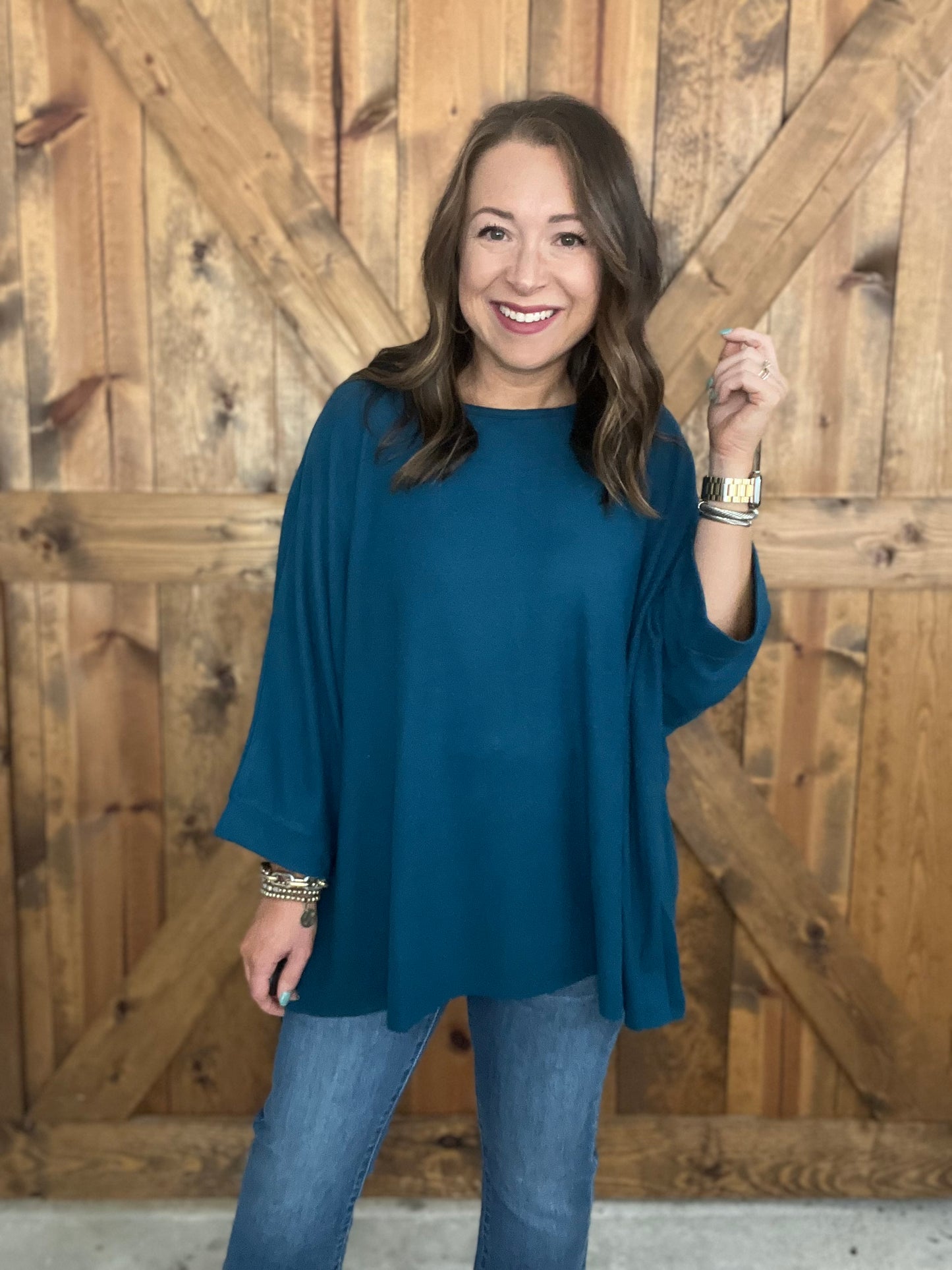 Weekend Plans Top - D.Teal