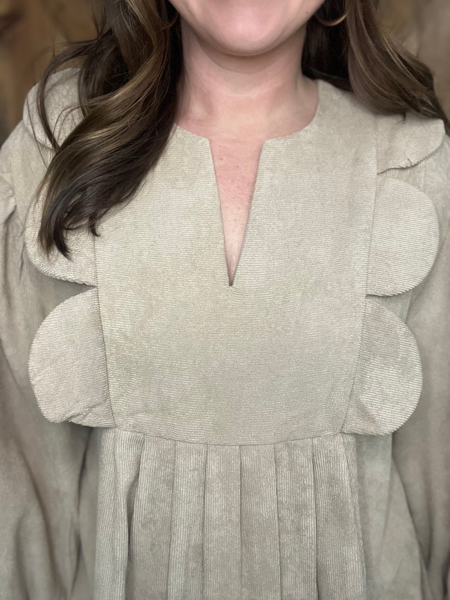 Sweet As Sugar Dress - Taupe