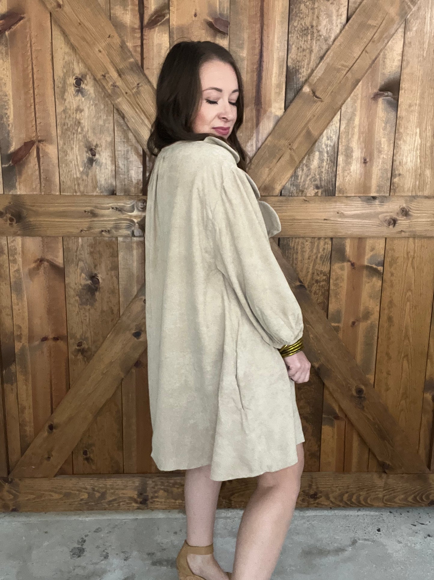 Sweet As Sugar Dress - Taupe