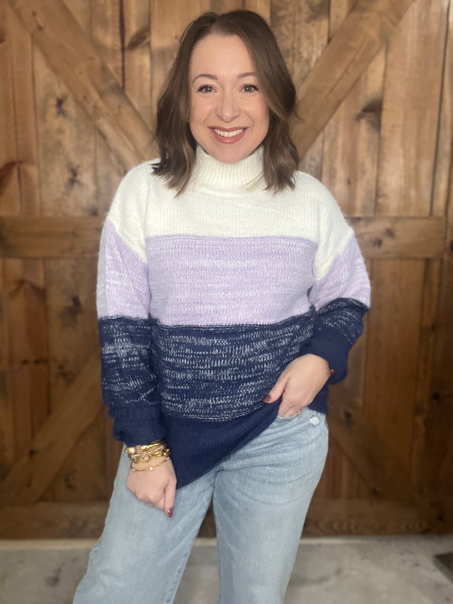 Winter Wishes Sweater - Navy