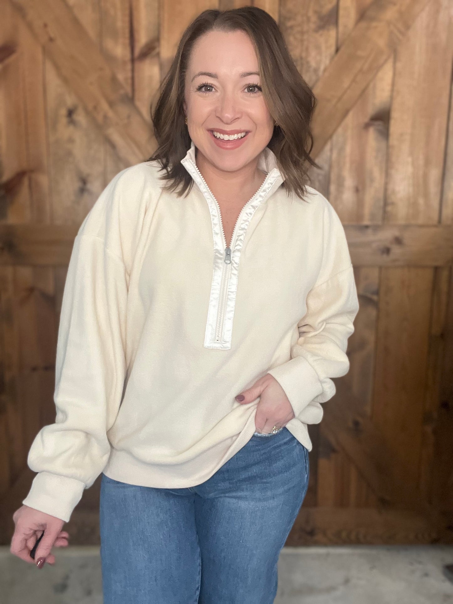 Cozy Up Fleece - Cream