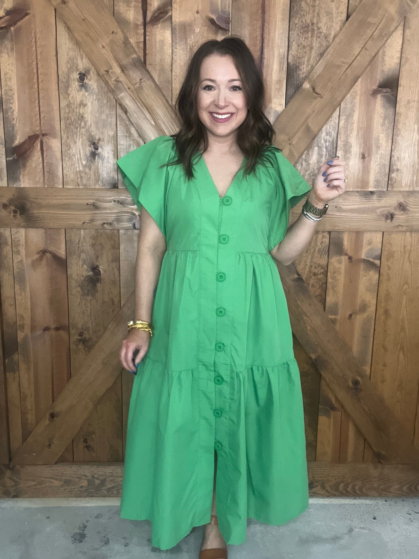 Dancin' in the Moonlight Dress - Green