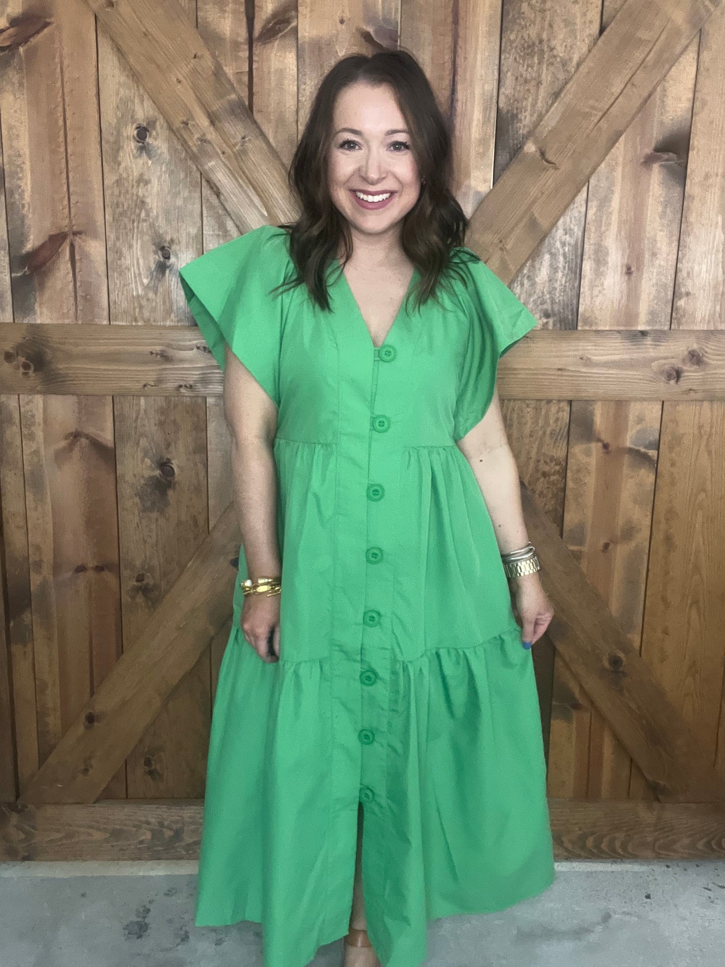 Dancin' in the Moonlight Dress - Green