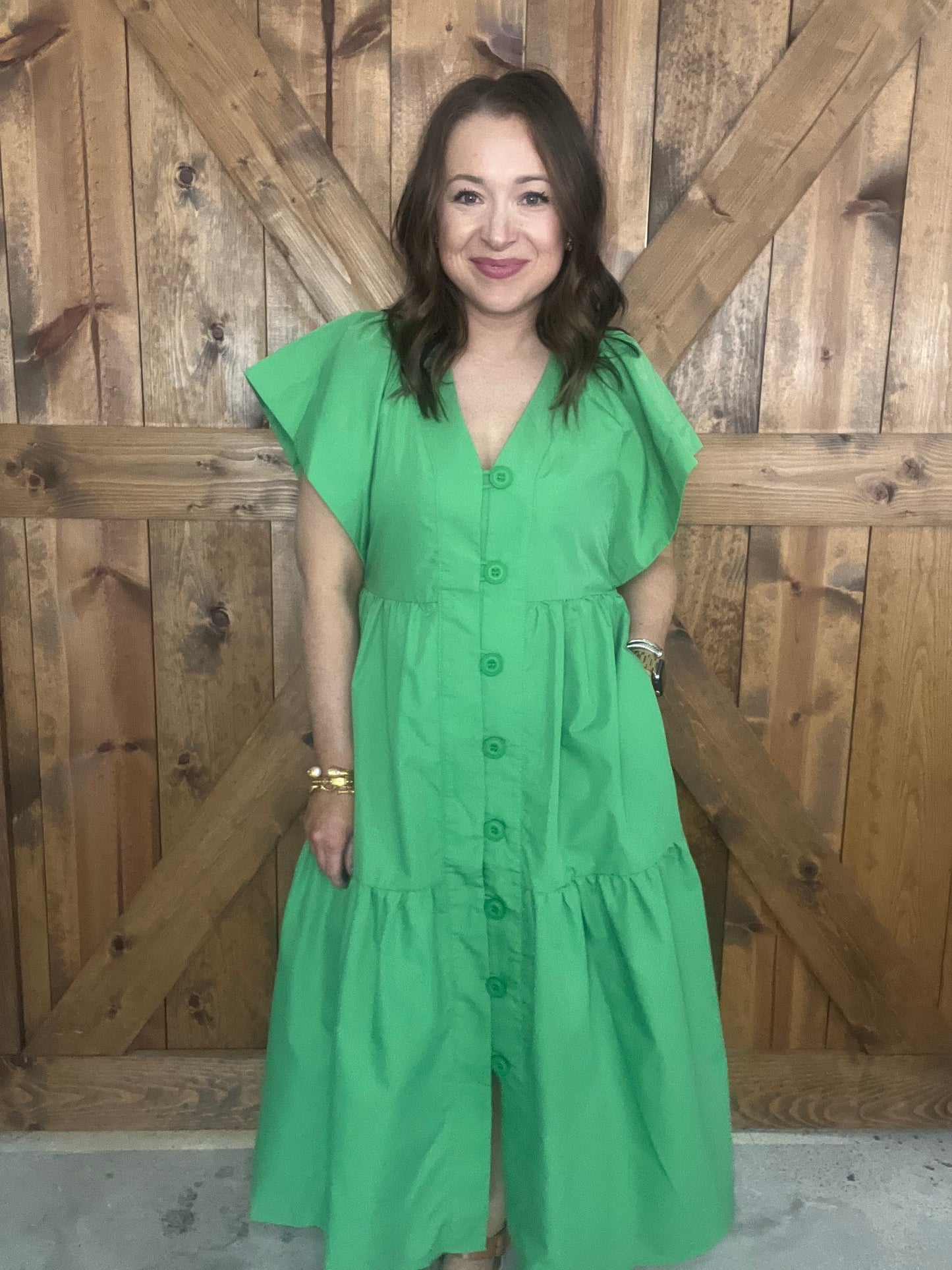 Dancin' in the Moonlight Dress - Green