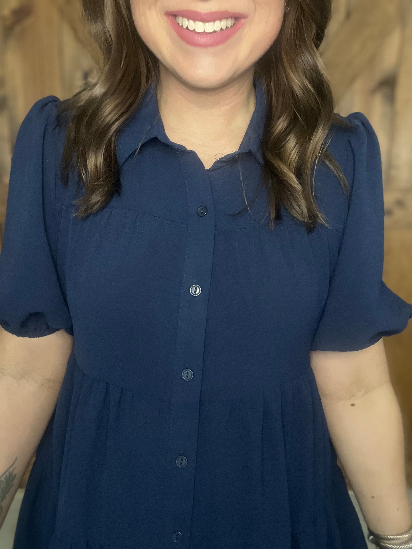 Spring Fling Dress - Navy