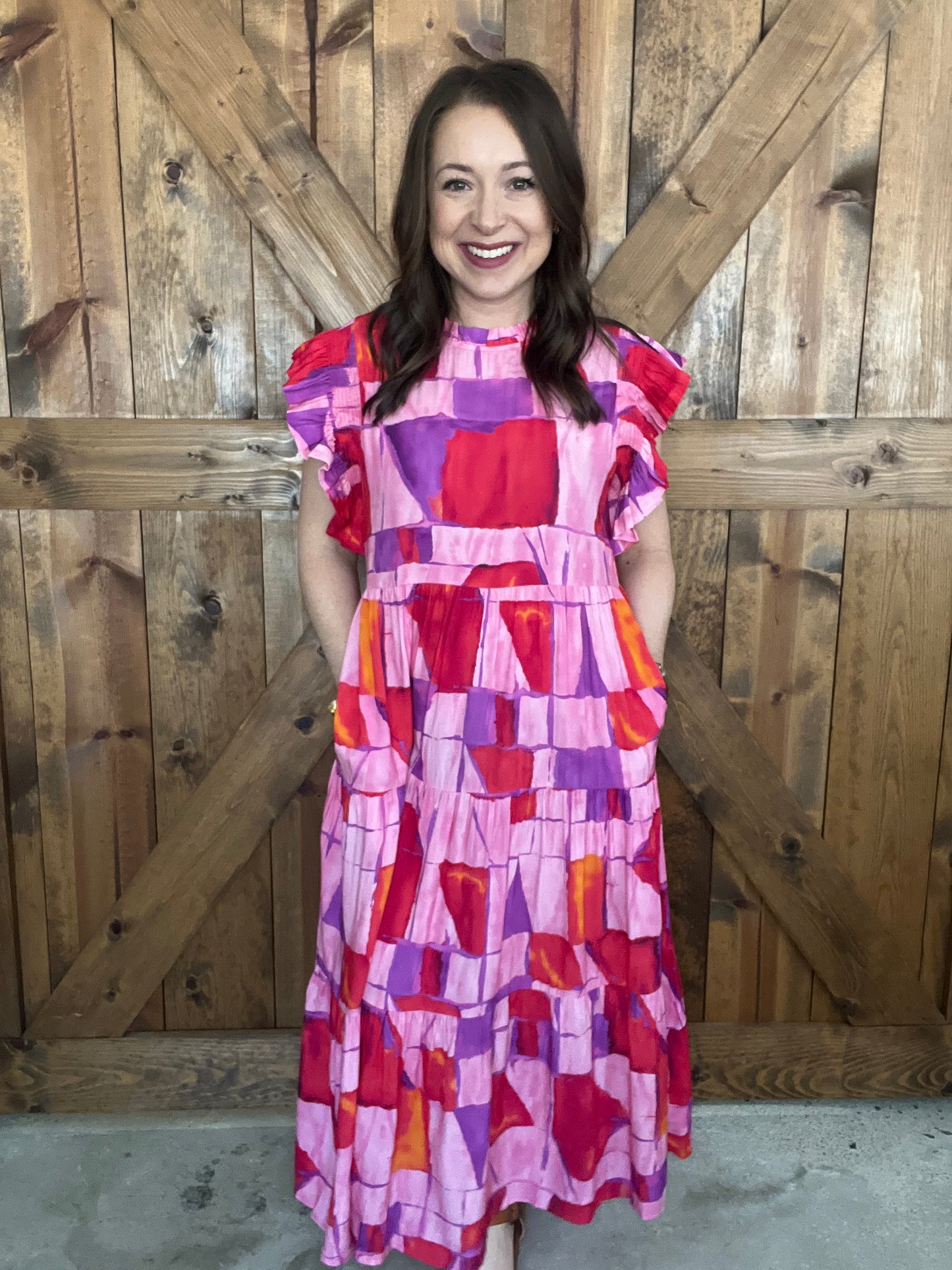 Let's Groove Dress - Red