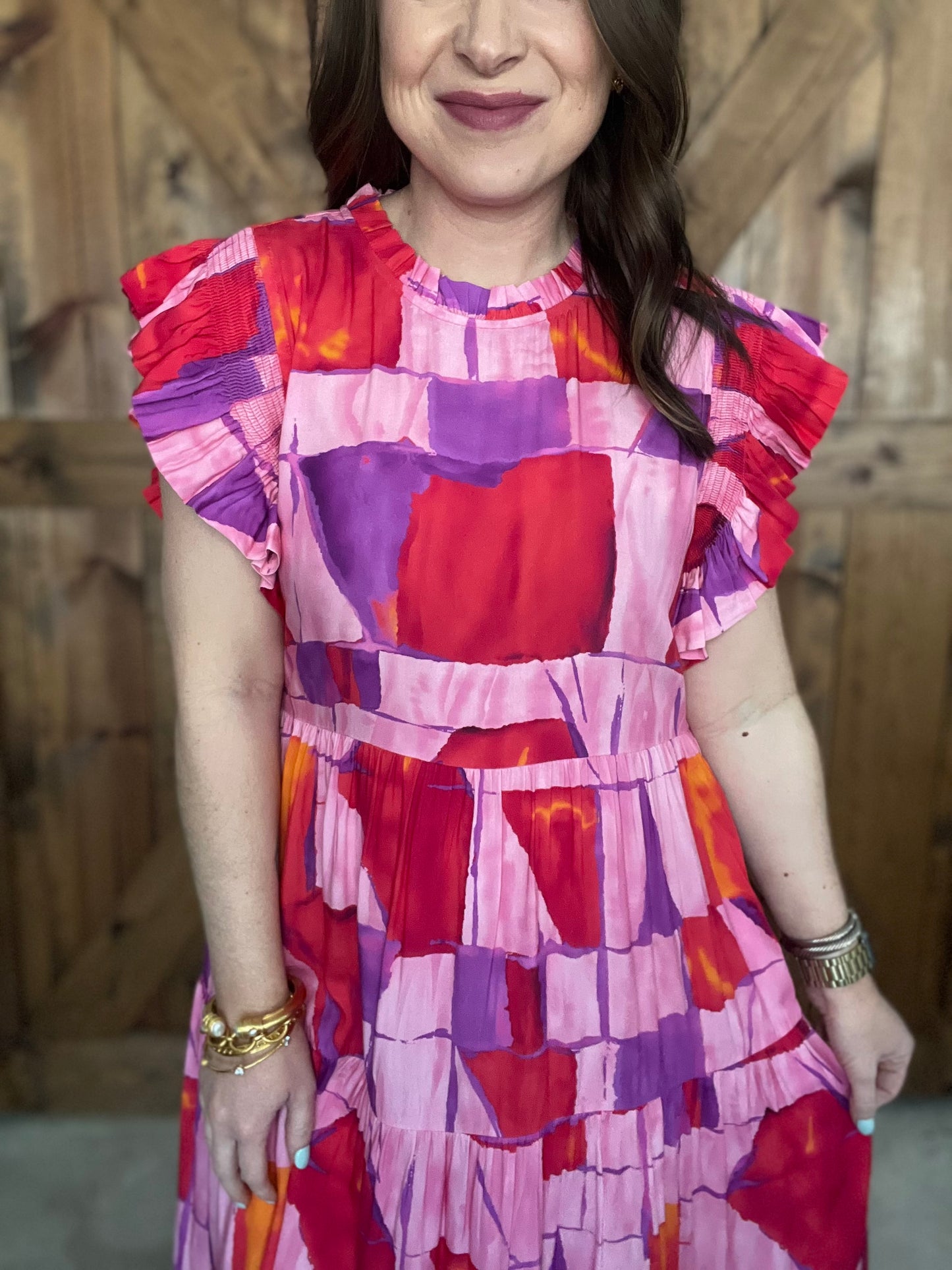 Let's Groove Dress - Red